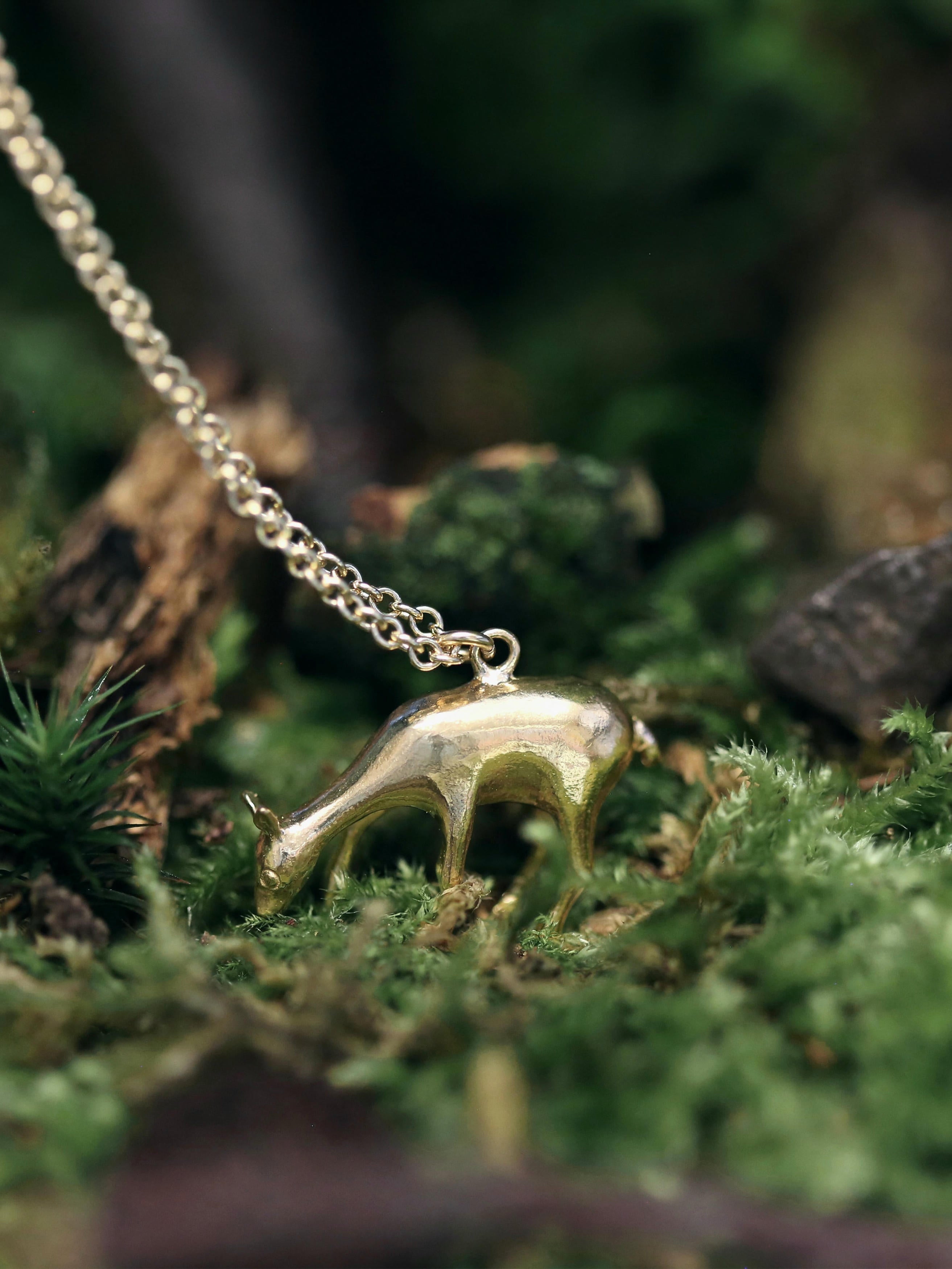 Grazing Doe Necklace - image 3