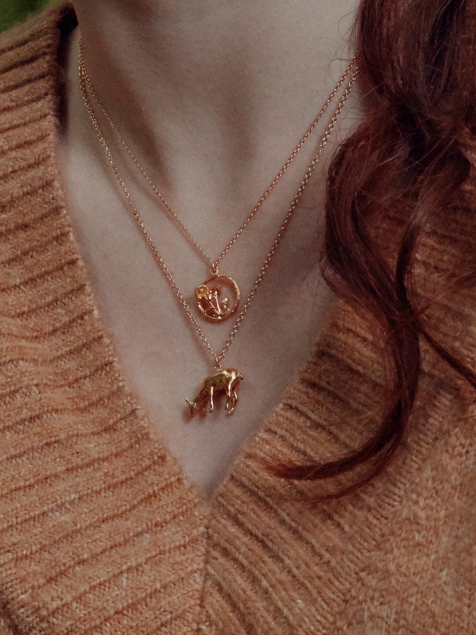 Grazing Doe Necklace - image 2