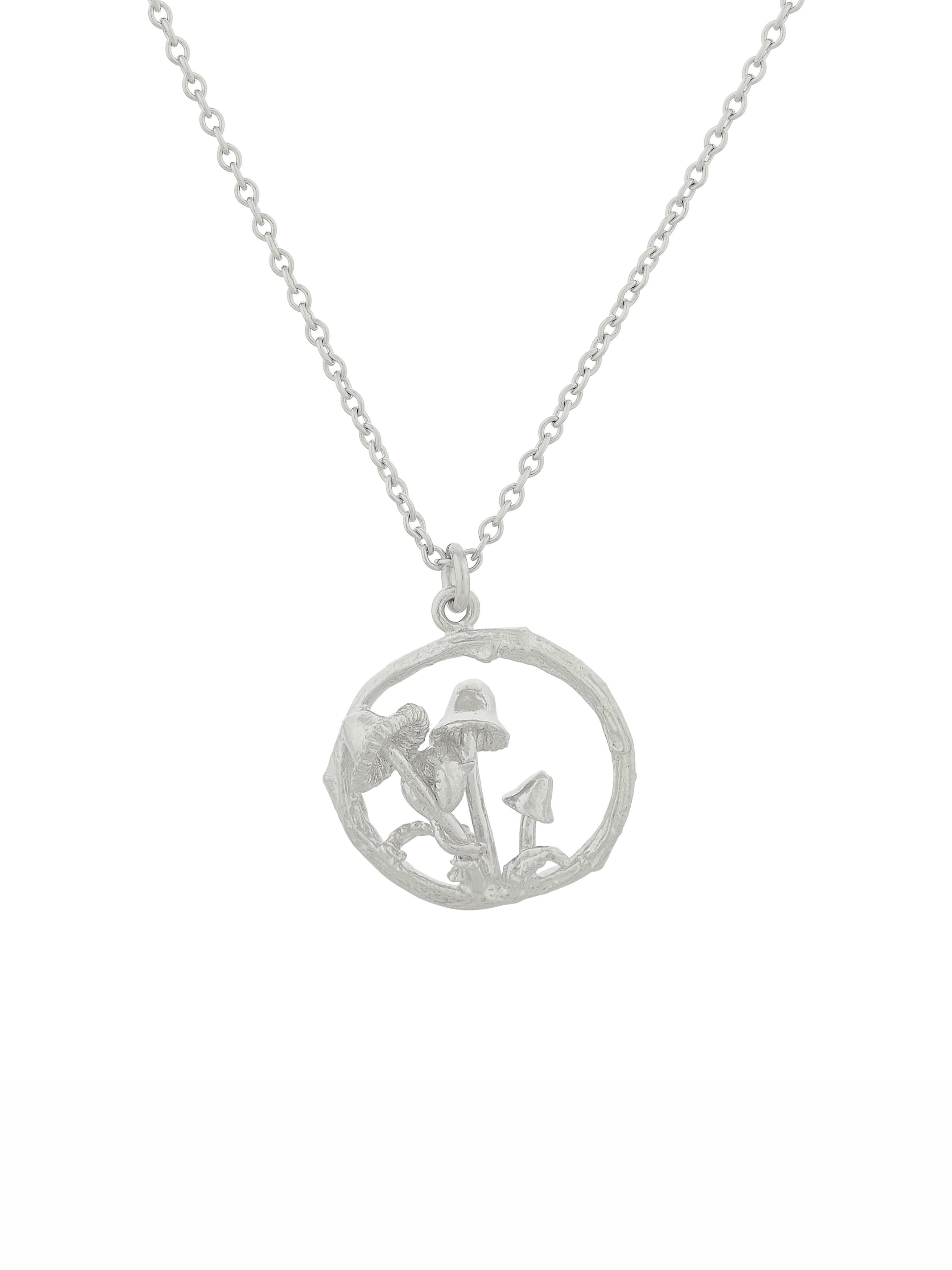 Mushroom Patch Loop Necklace - image 6 | silver