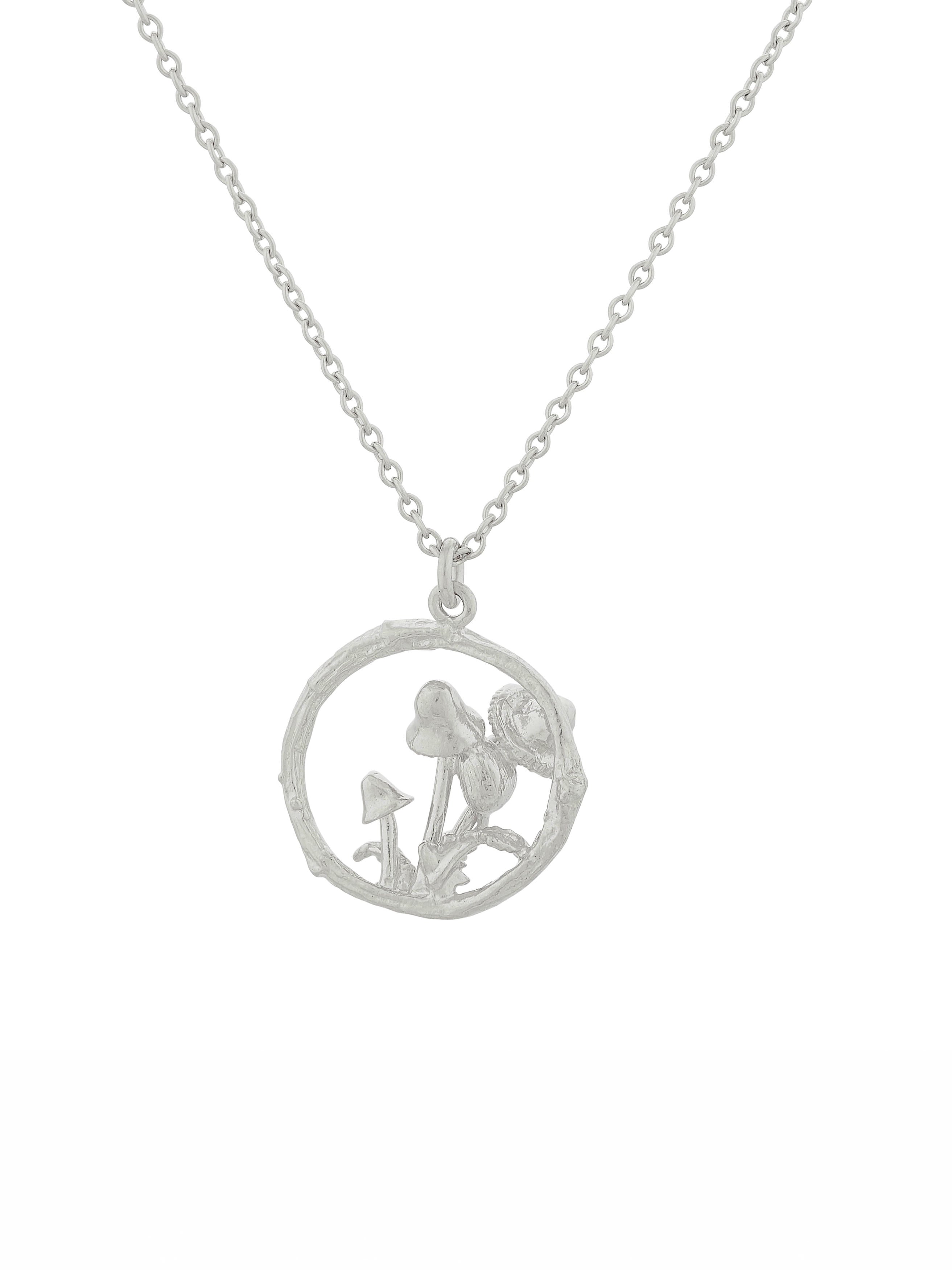 Mushroom Patch Loop Necklace - image 8 | silver