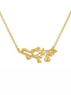 Scampering Squirrel Inline Branch Necklace