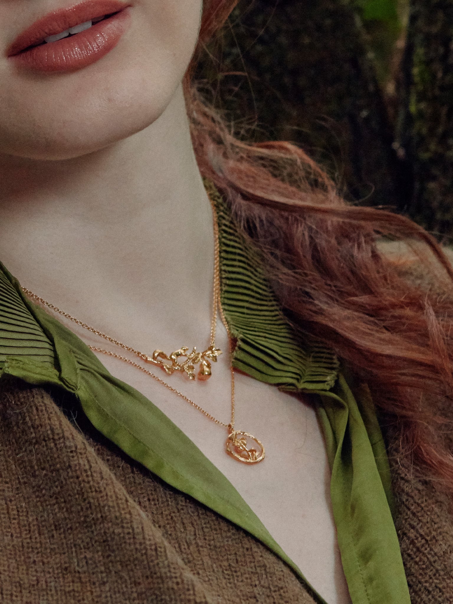 Scampering Squirrel Inline Branch Necklace - image 2