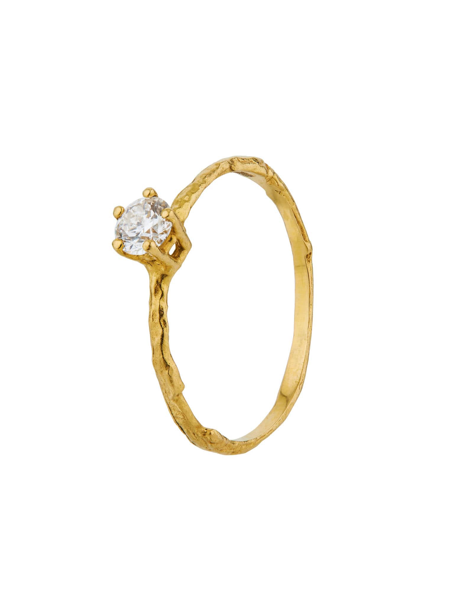 4 mm Diamond Eyebright Ring - image 1 | 18ct yellow gold