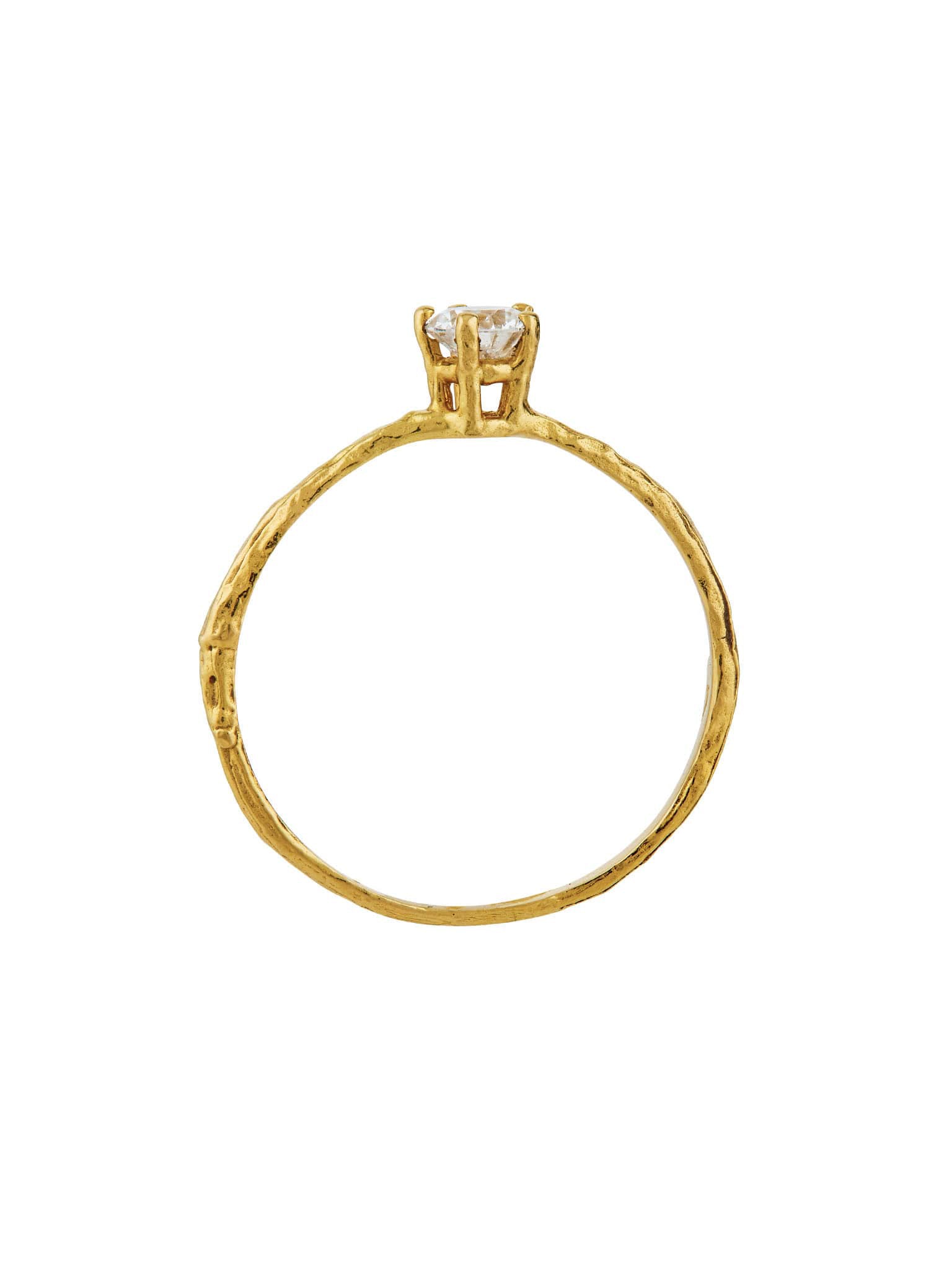 4 mm Diamond Eyebright Ring - image 4 | 18ct yellow gold