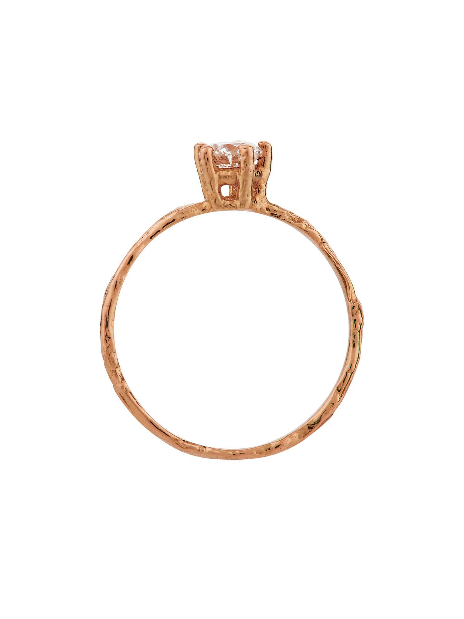 4.5 mm Diamond Eyebright Ring - image 10 | 18ct rose gold