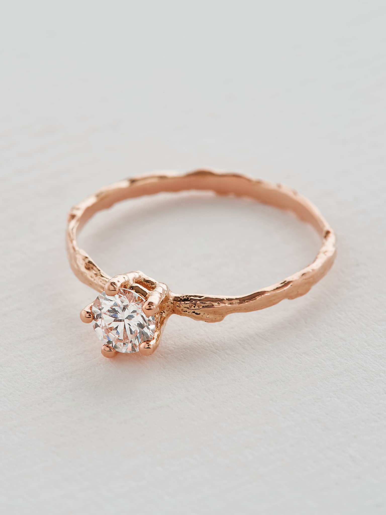 4.5 mm Diamond Eyebright Ring - image 9 | 18ct rose gold