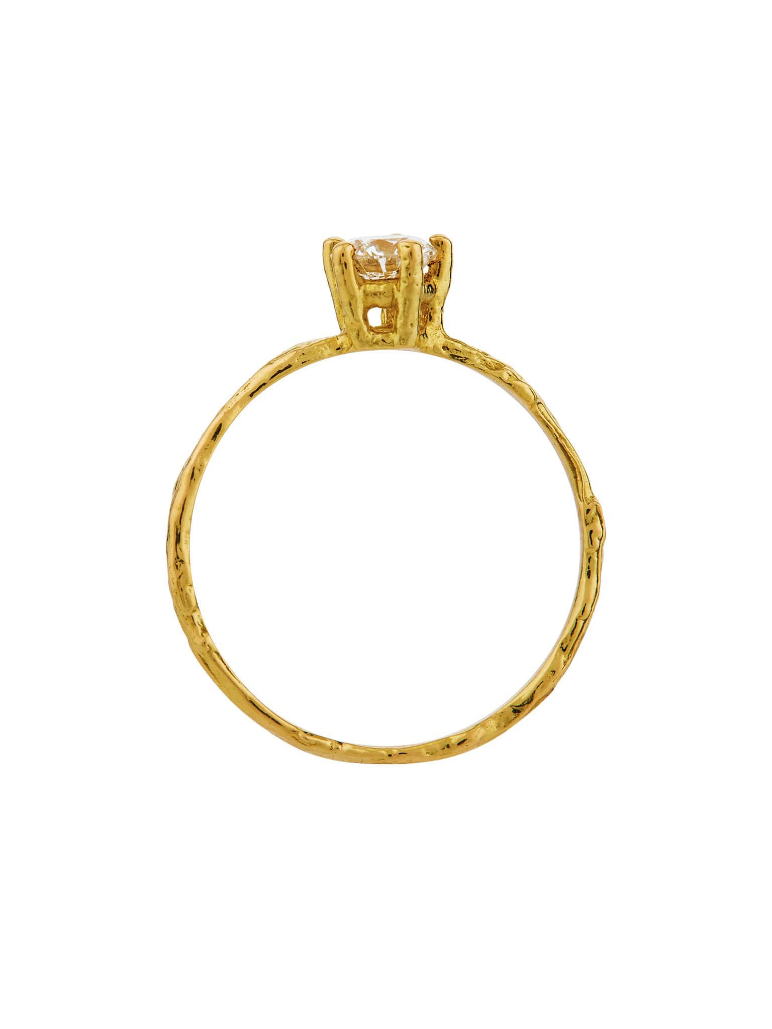 4.5 mm Diamond Eyebright Ring - image 4 | 18ct yellow gold