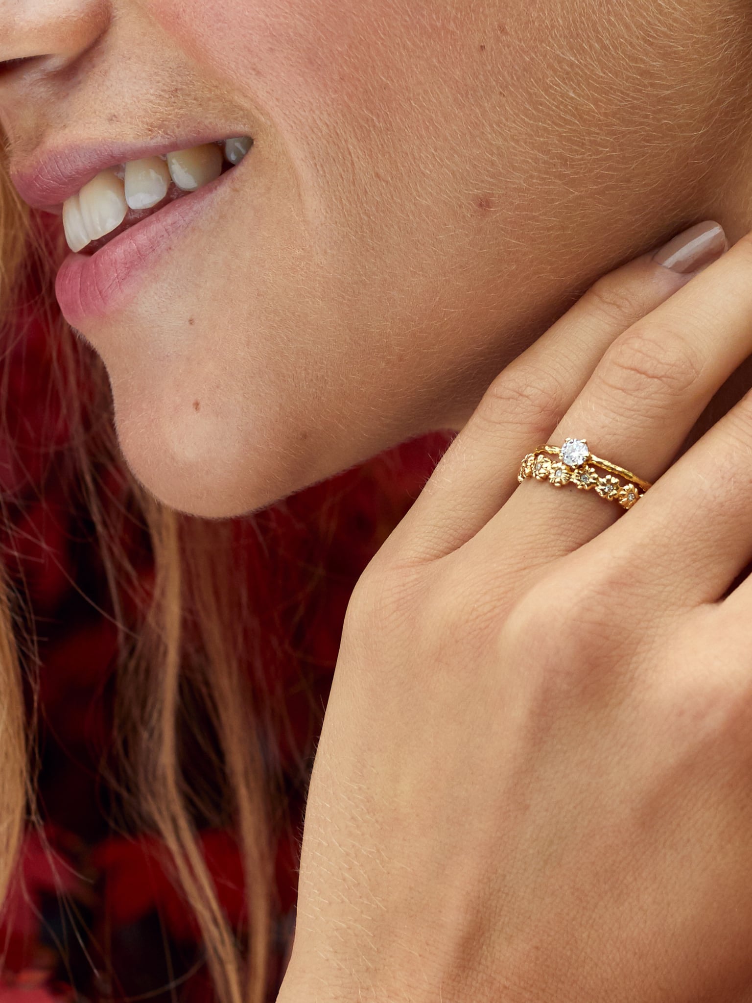 4.5 mm Diamond Eyebright Ring - image 2