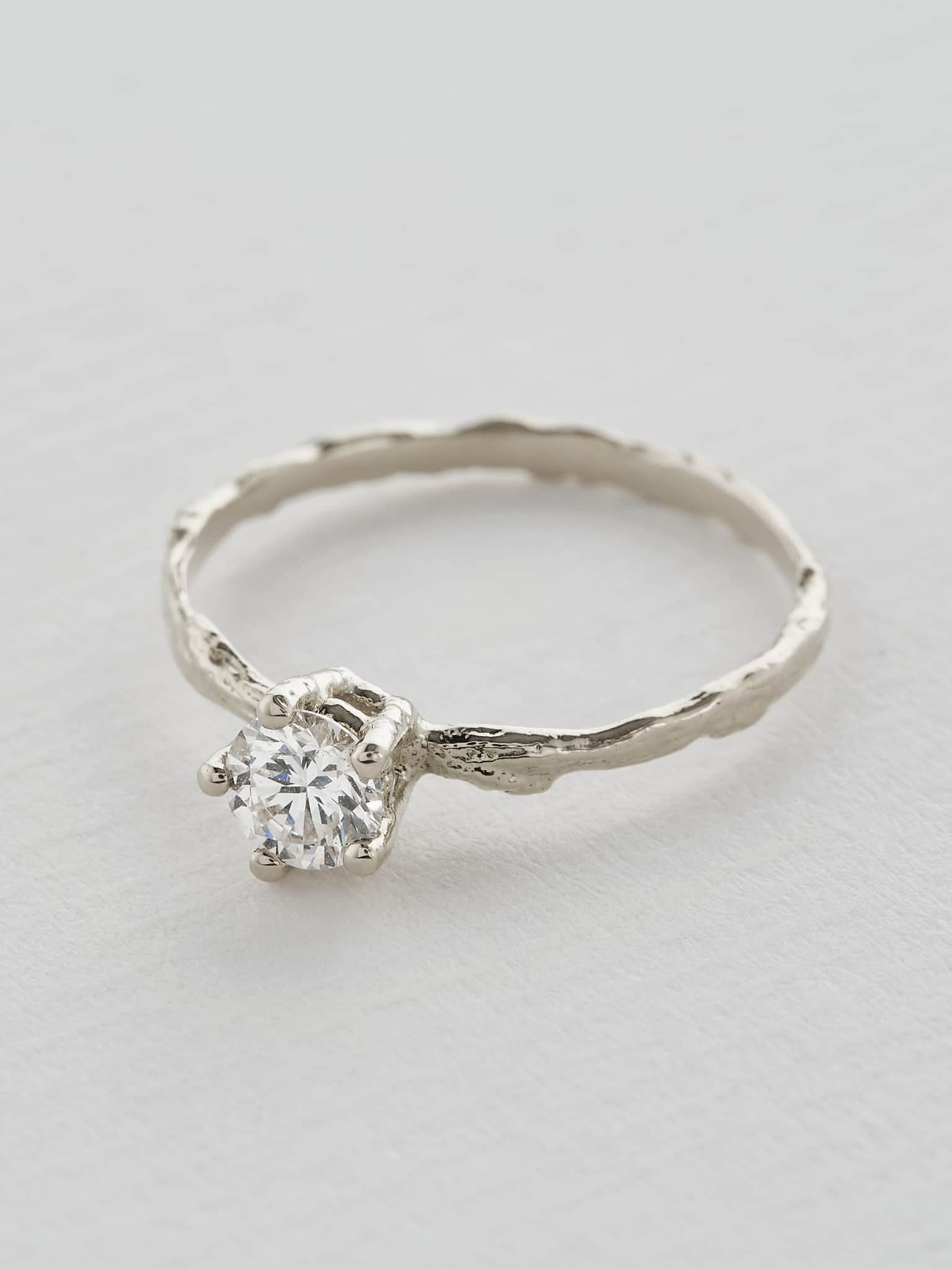 4.5 mm Diamond Eyebright Ring - image 12 | platinum