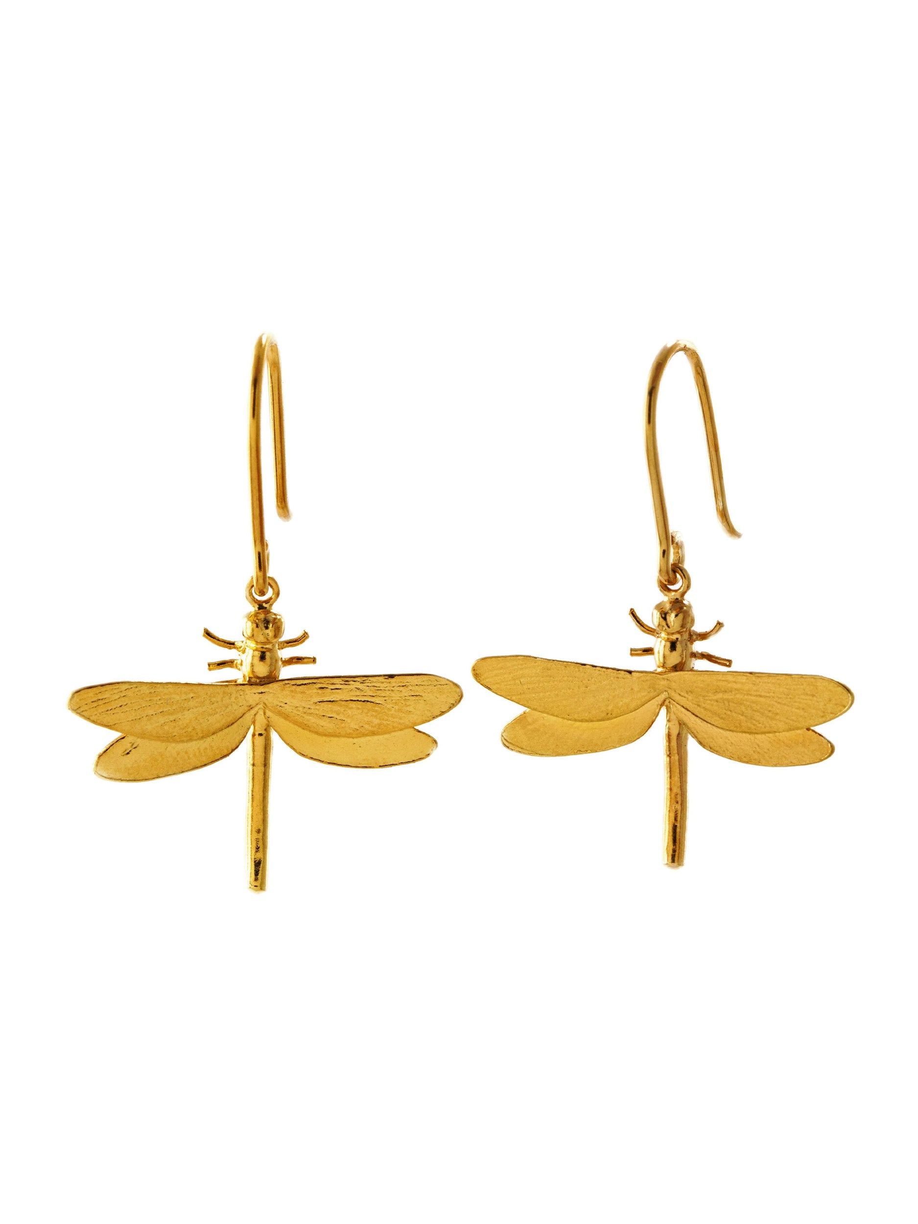 Dragonfly Hook Earrings - image 1 | gold plate