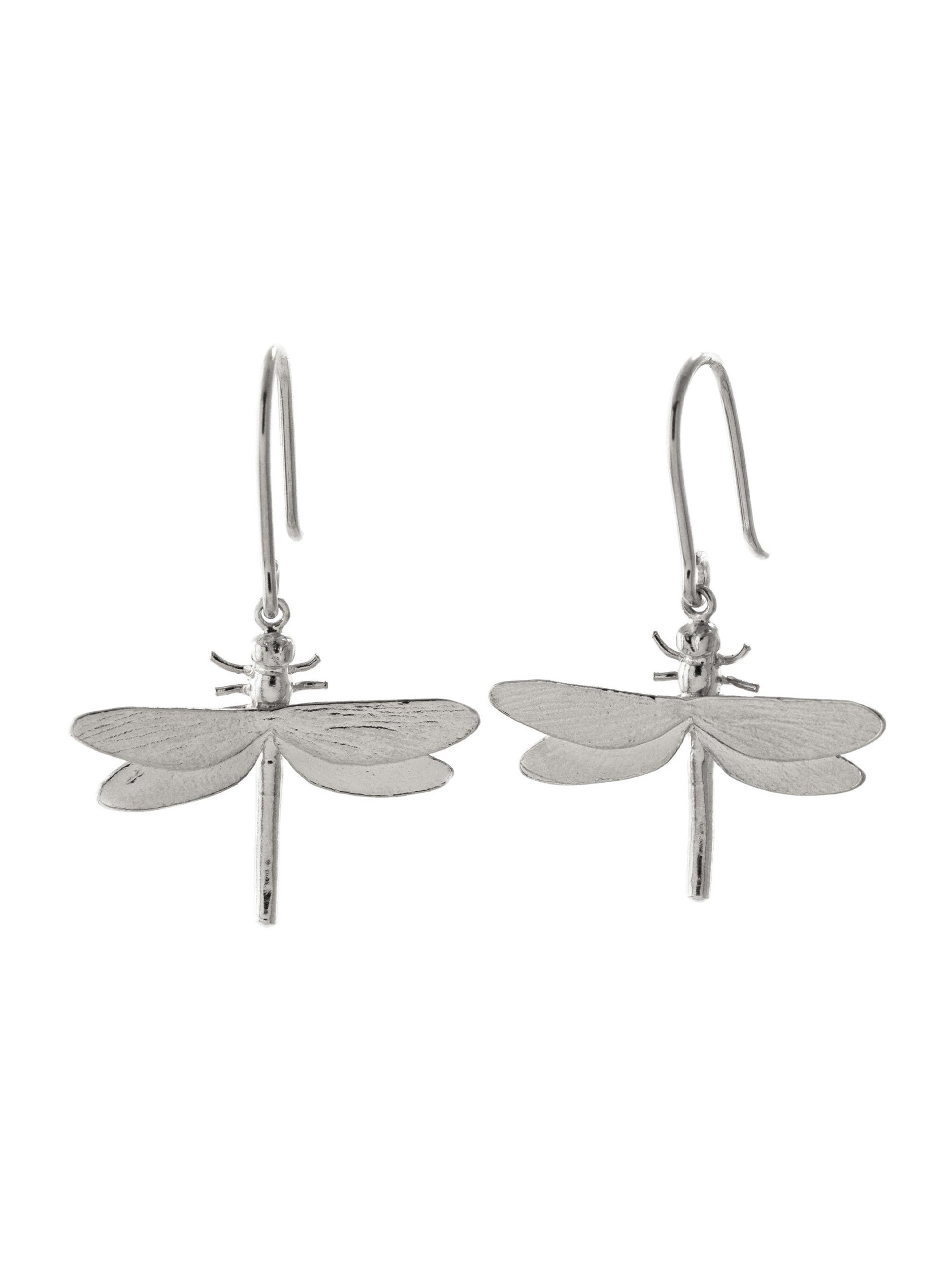 Dragonfly Hook Earrings - image 5 | silver