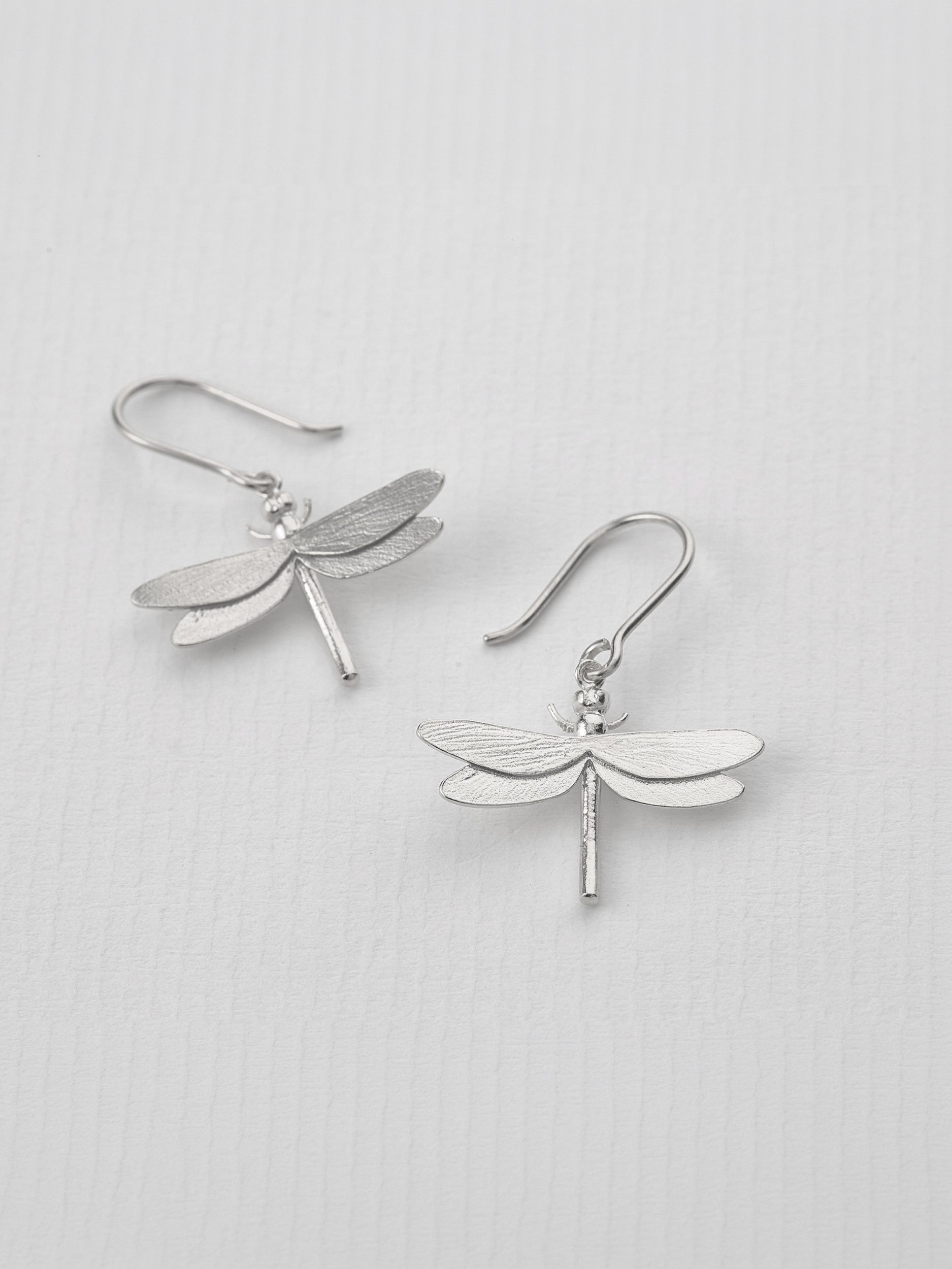Dragonfly Hook Earrings - image 7 | silver