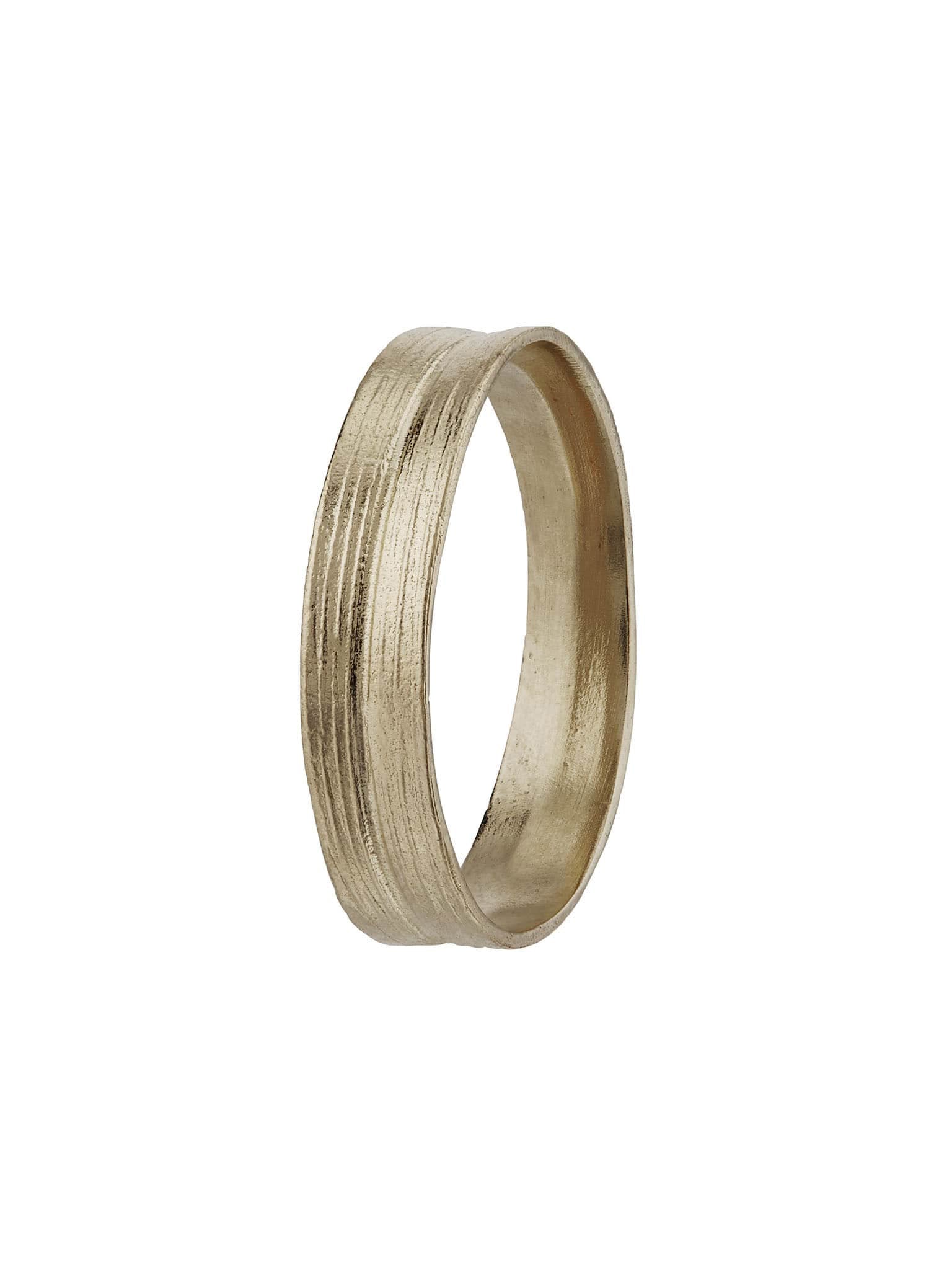 Grass Blade 3 mm Band - image 4 | 18ct white gold