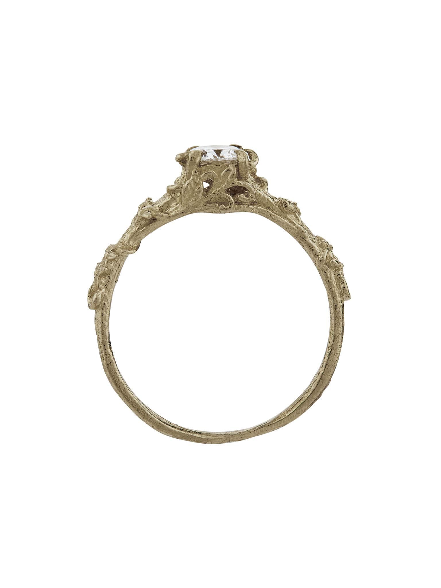 Fine Bark Diamond Ring - image 7 | 18ct white gold