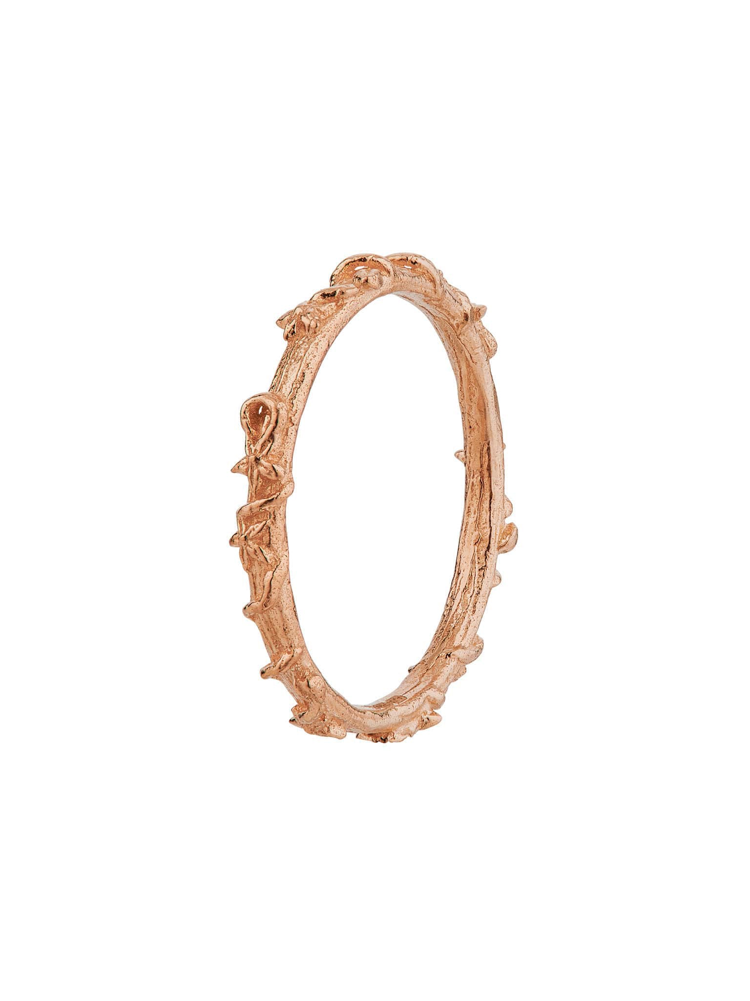 Fine Bark Ring - image 6 | 18ct rose gold