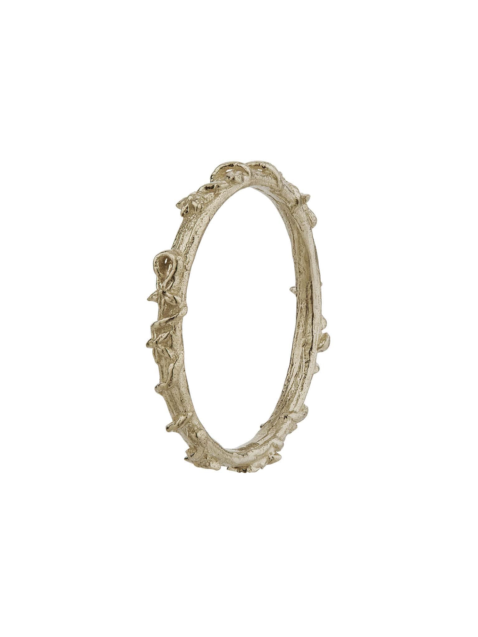 Fine Bark Ring - image 4 | 18ct white gold