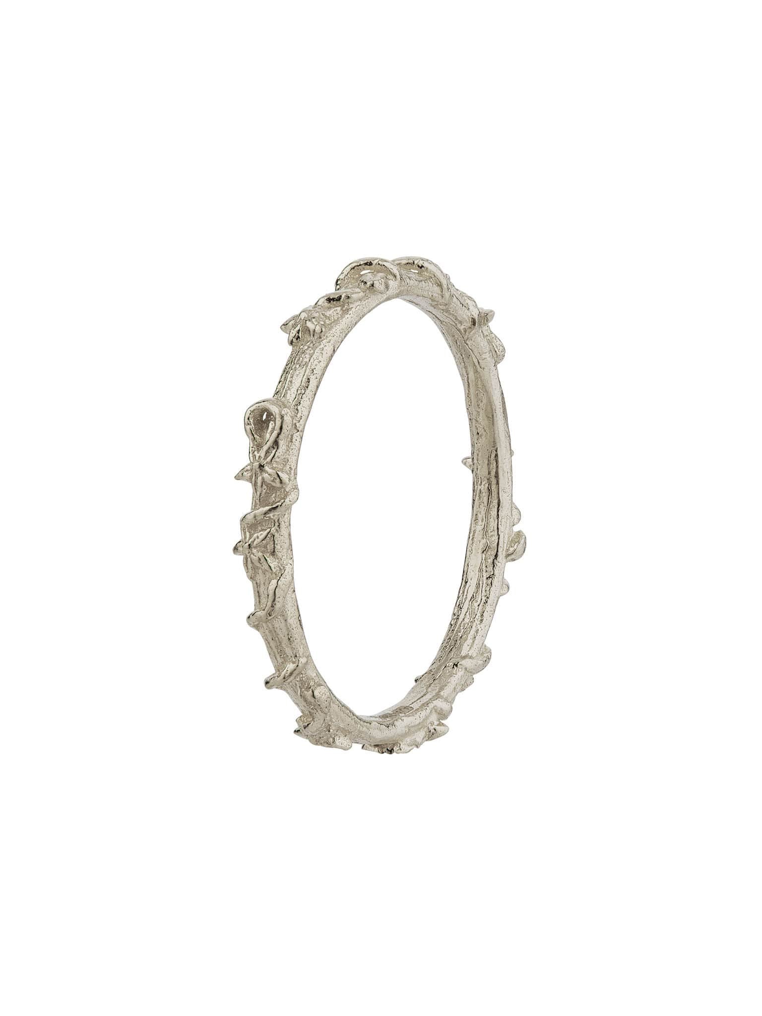 Fine Bark Ring - image 8 | platinum