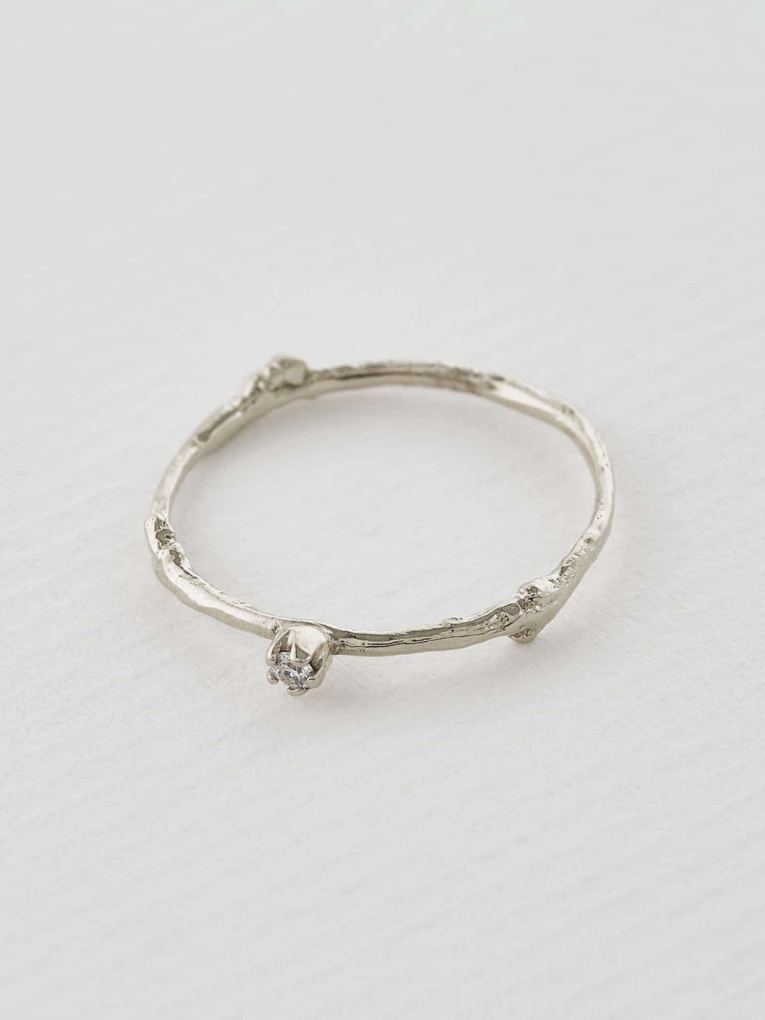 Fine Twig Diamond Ring - image 6 | 18ct white gold