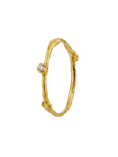 Fine Twig Diamond Ring