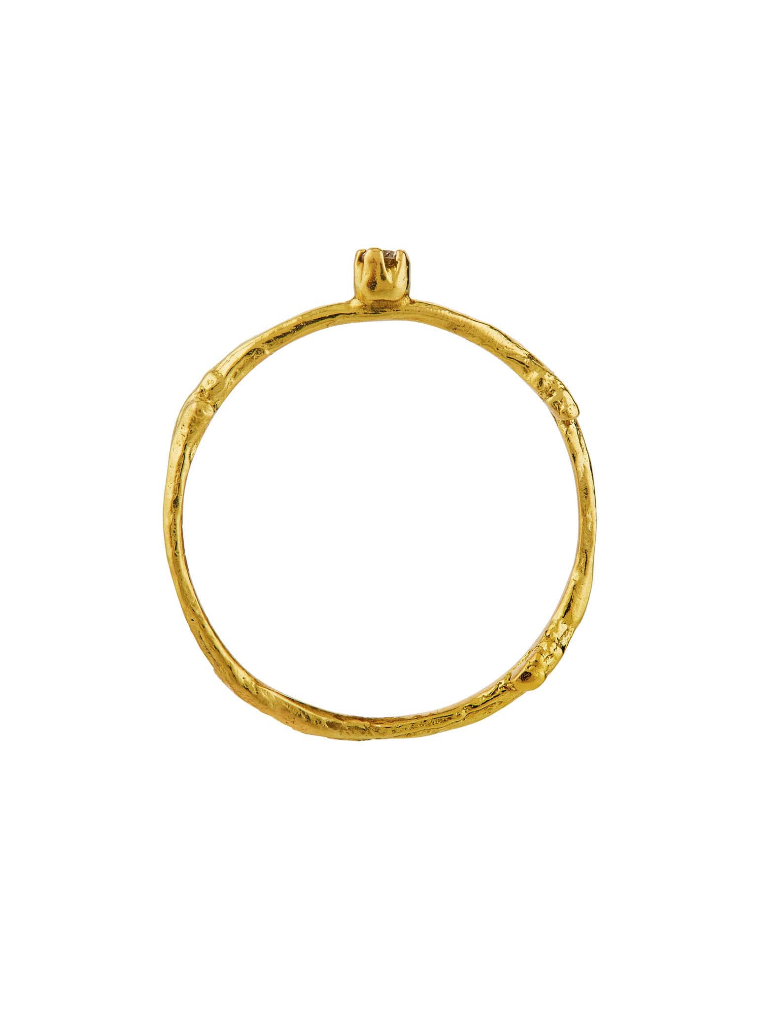 Fine Twig Diamond Ring - image 4 | 18ct yellow gold