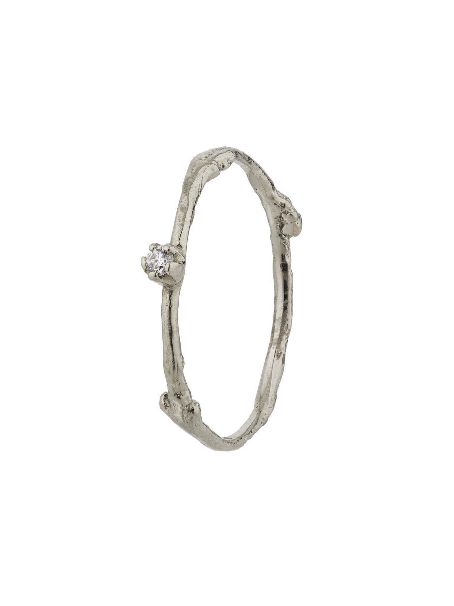 Fine Twig Diamond Ring - image 11 | platinum