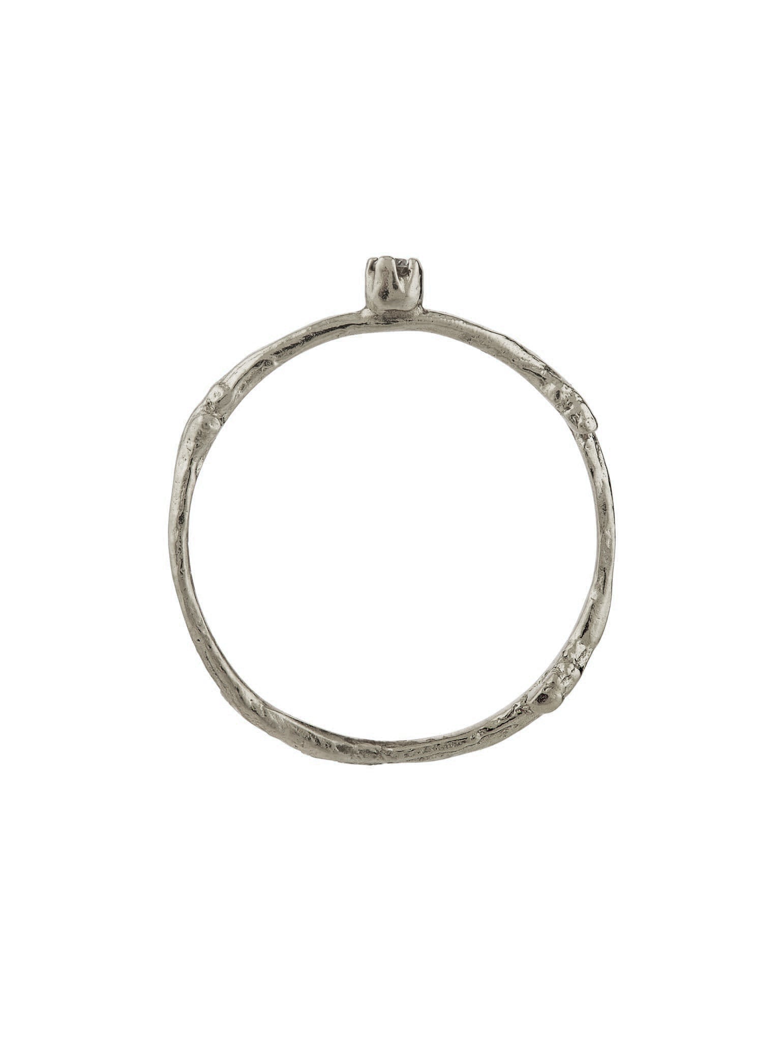 Fine Twig Diamond Ring - image 13 | platinum