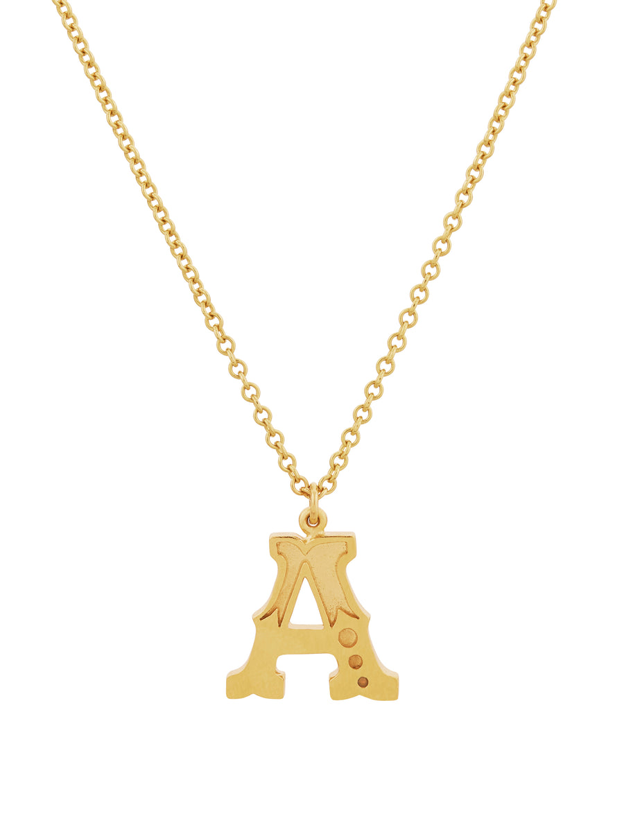 Just My Type Letter A Necklace
