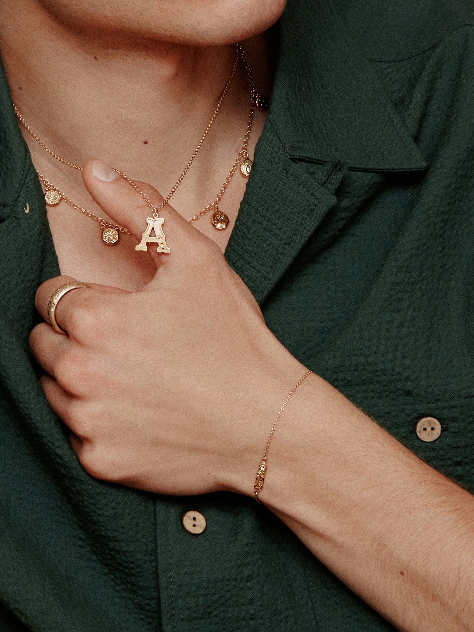 Just My Type Letter A Necklace - image 3