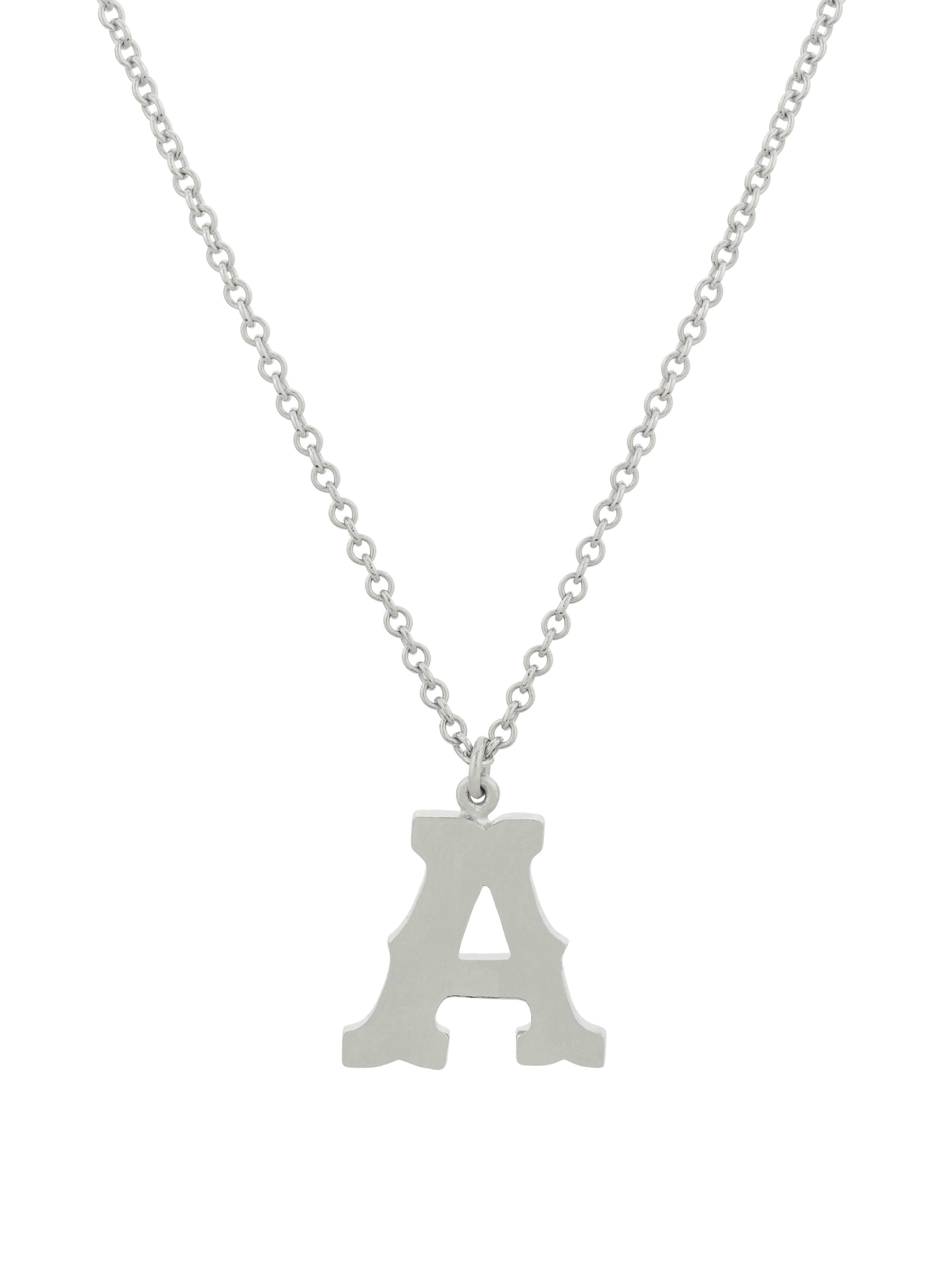 Just My Type Letter A Necklace - image 9 | silver