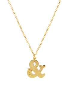 Just my Type Ampersand Necklace