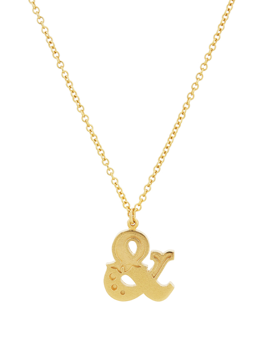 Just my Type Ampersand Necklace