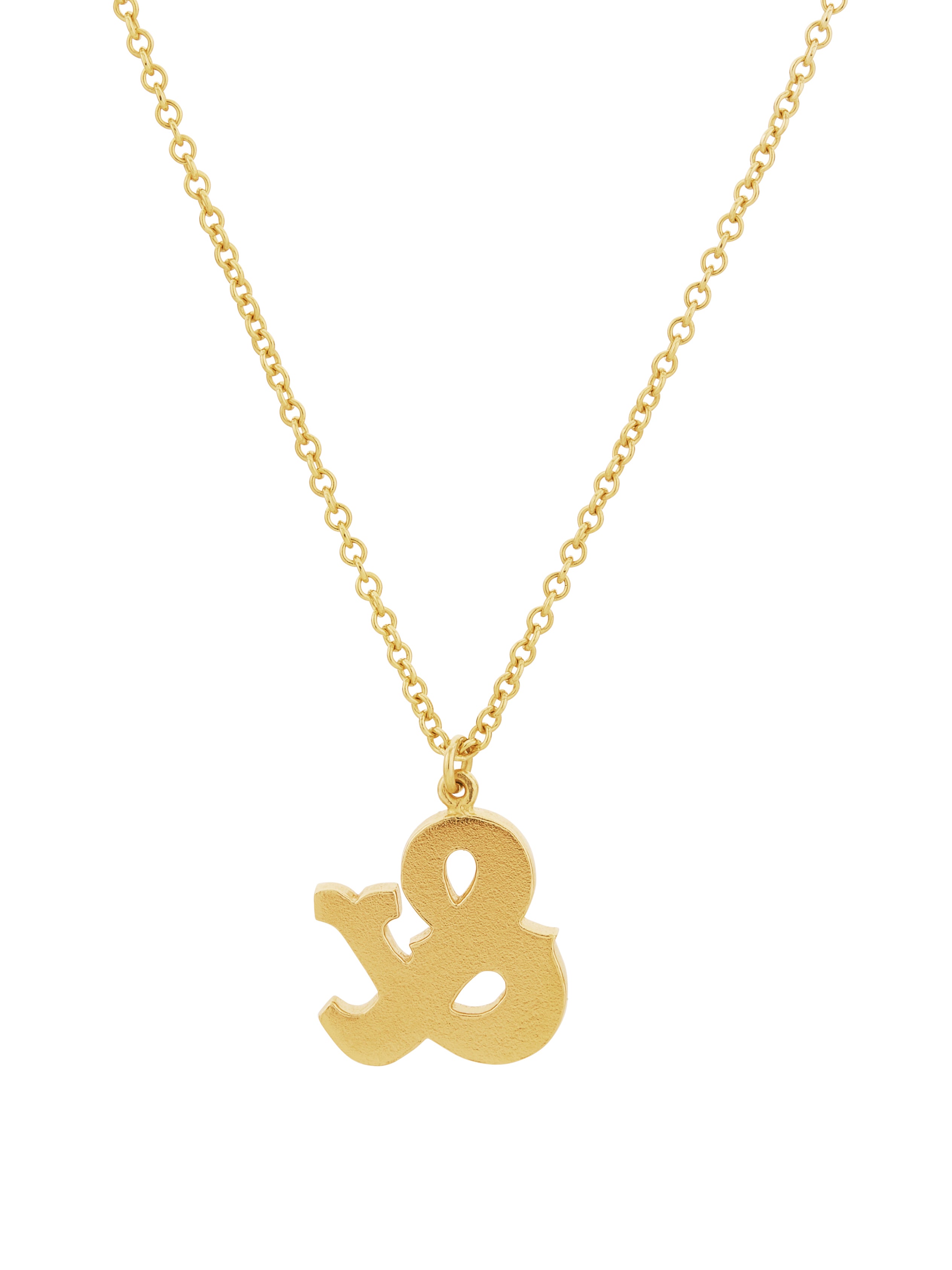 Just my Type Ampersand Necklace - image 4 | gold plate