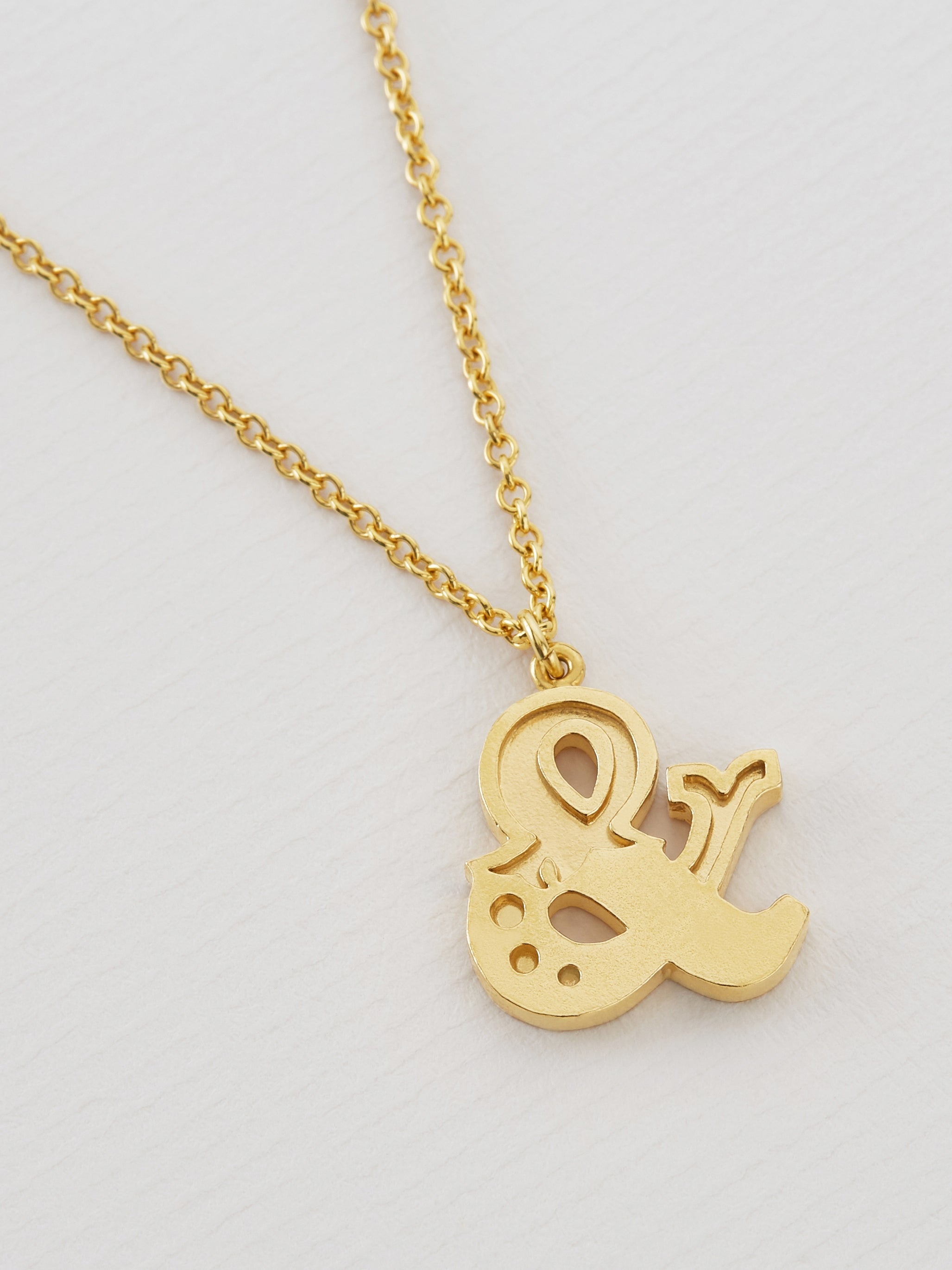 Just my Type Ampersand Necklace - image 3 | gold plate