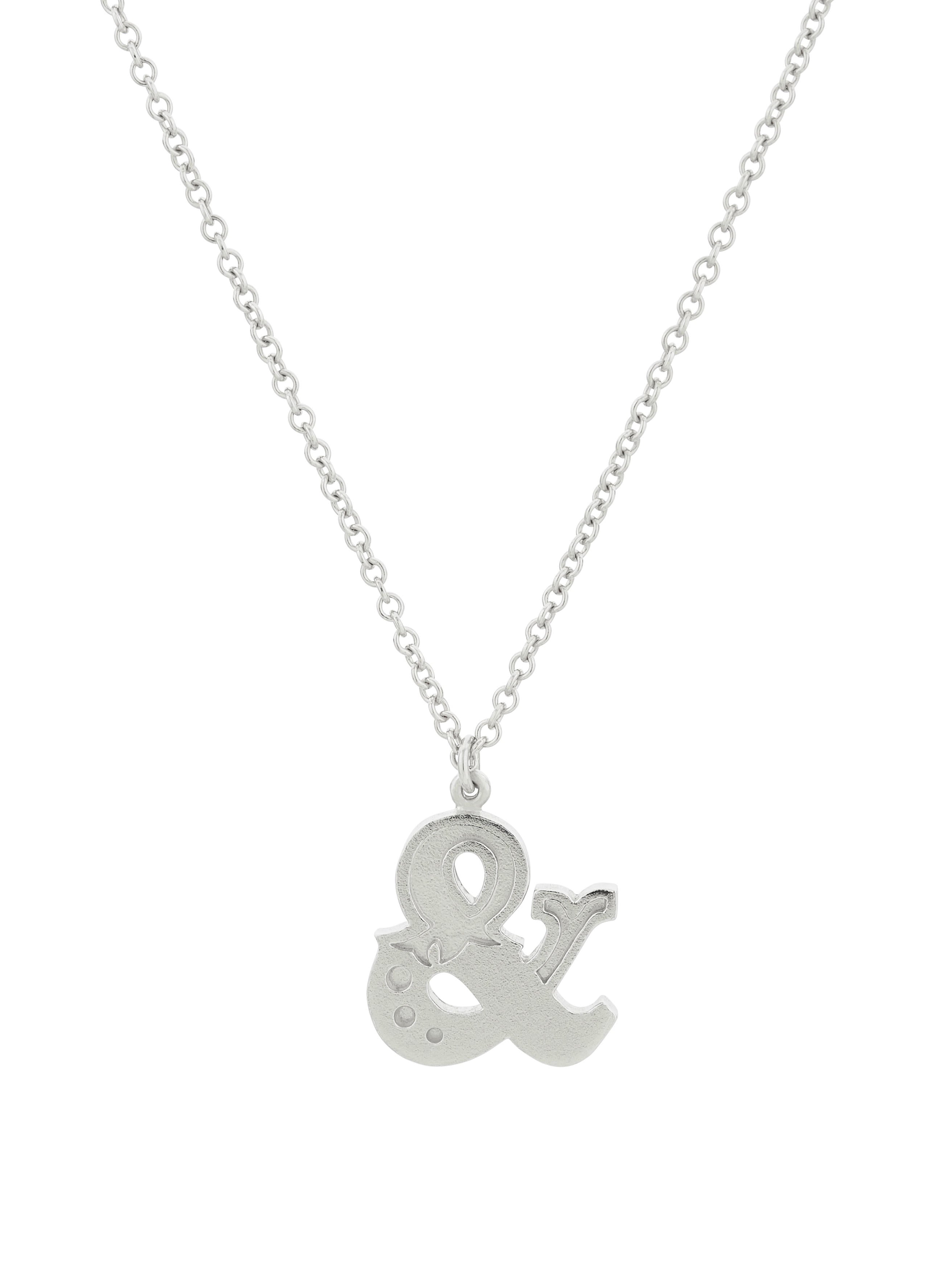 Just my Type Ampersand Necklace - image 5 | silver