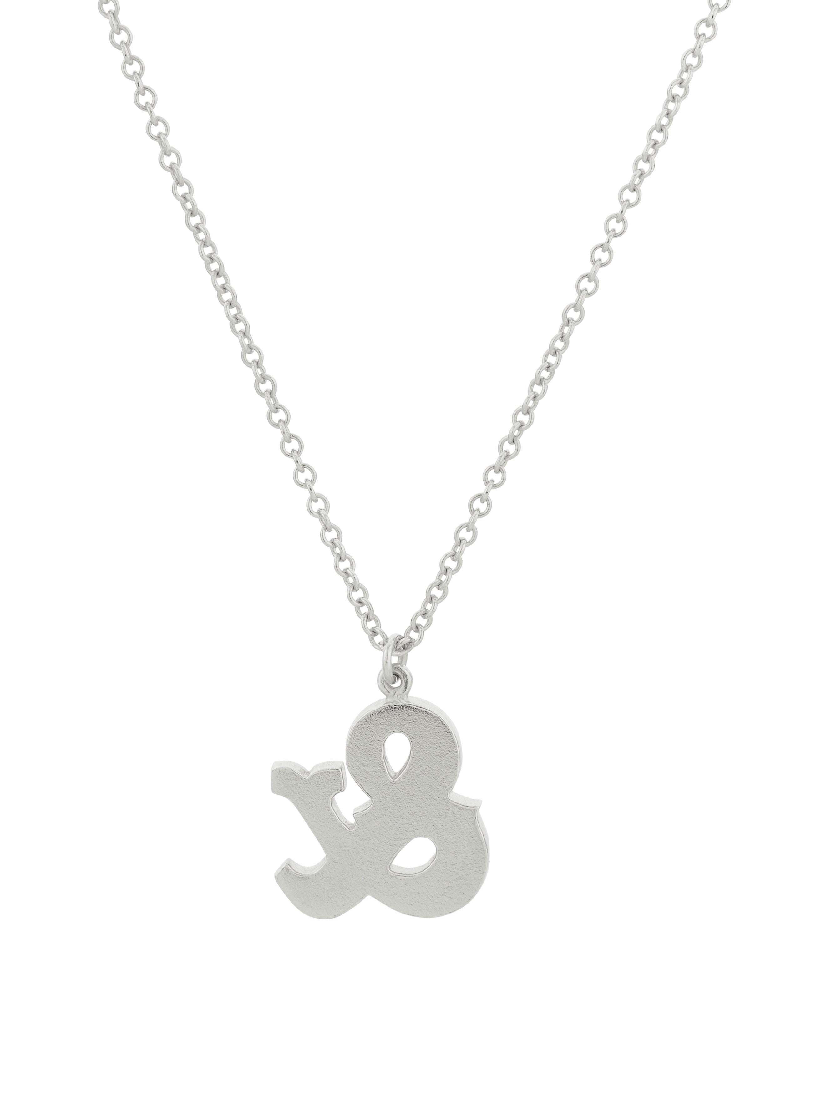 Just my Type Ampersand Necklace - image 7 | silver