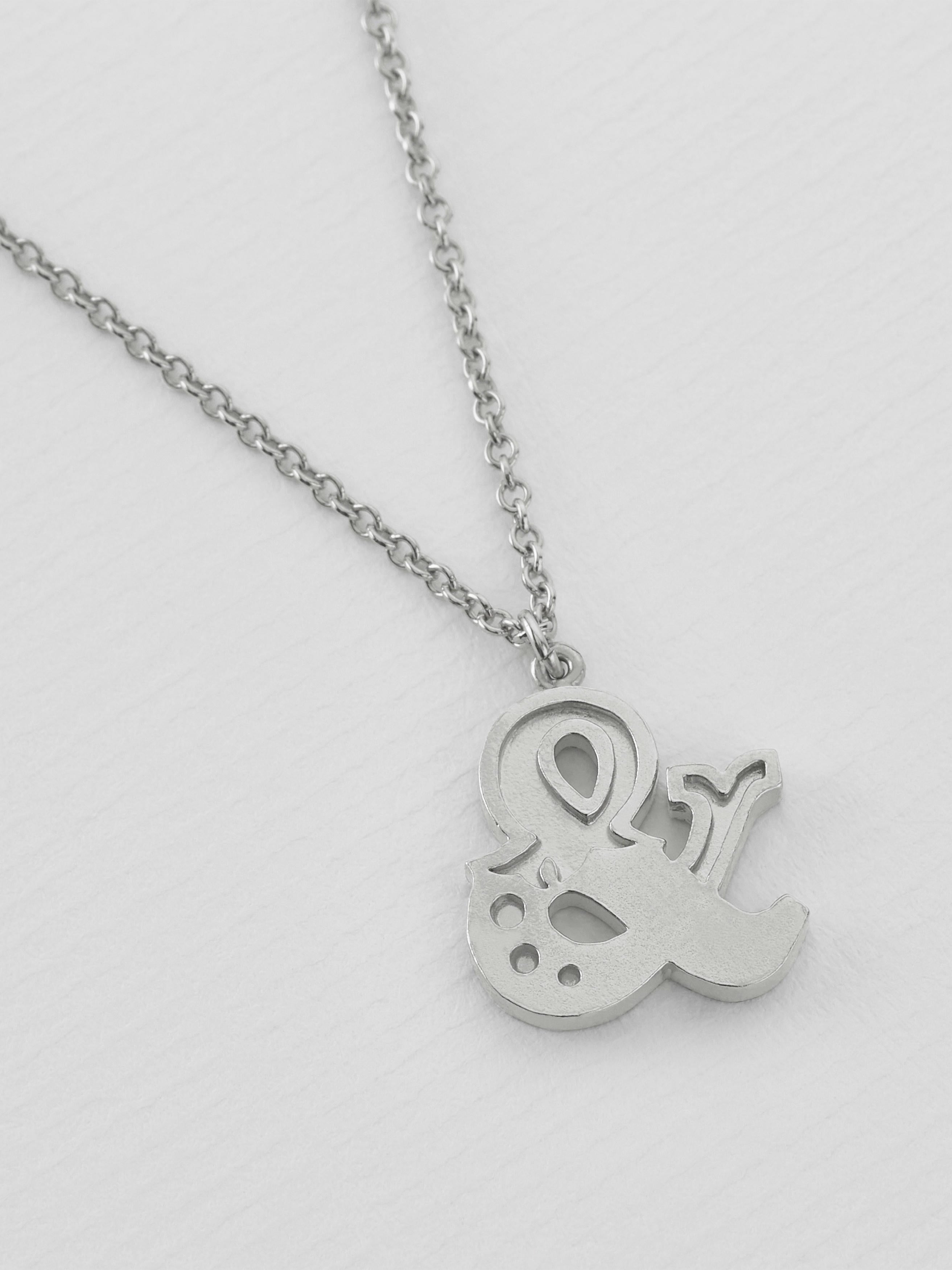 Just my Type Ampersand Necklace - image 6 | silver