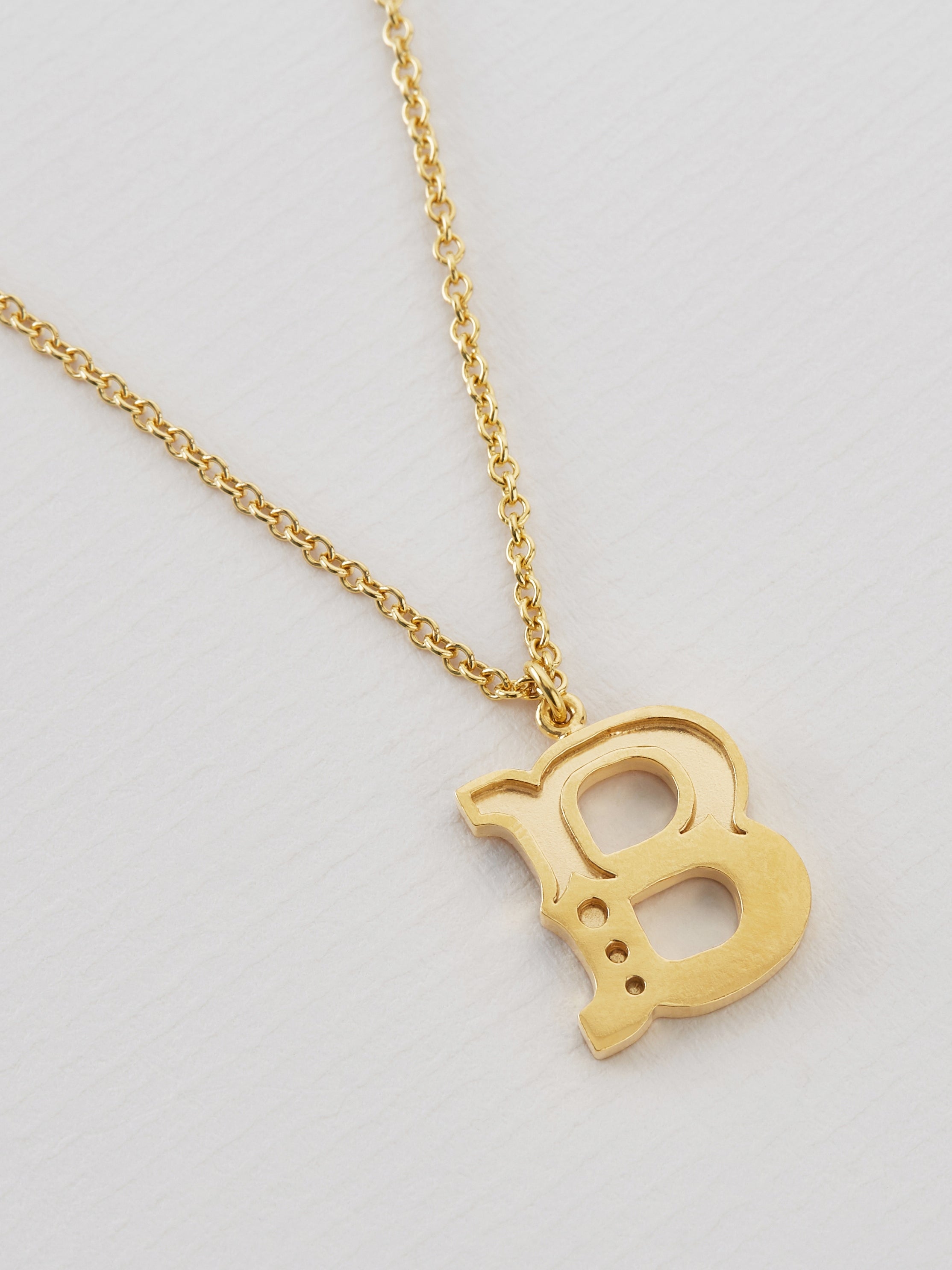 Just My Type Letter B Necklace - image 4 | gold plate