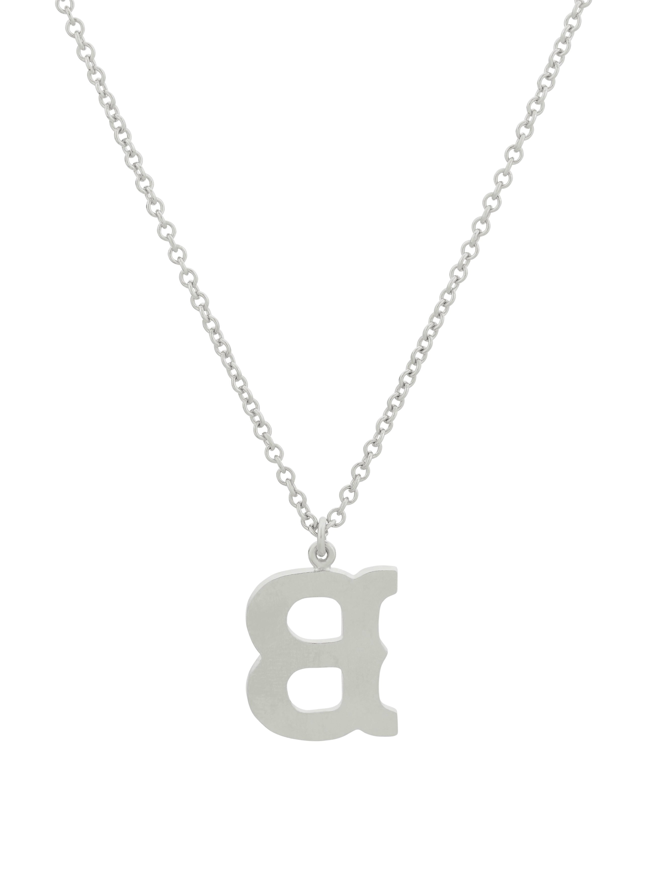Just My Type Letter B Necklace - image 8 | silver
