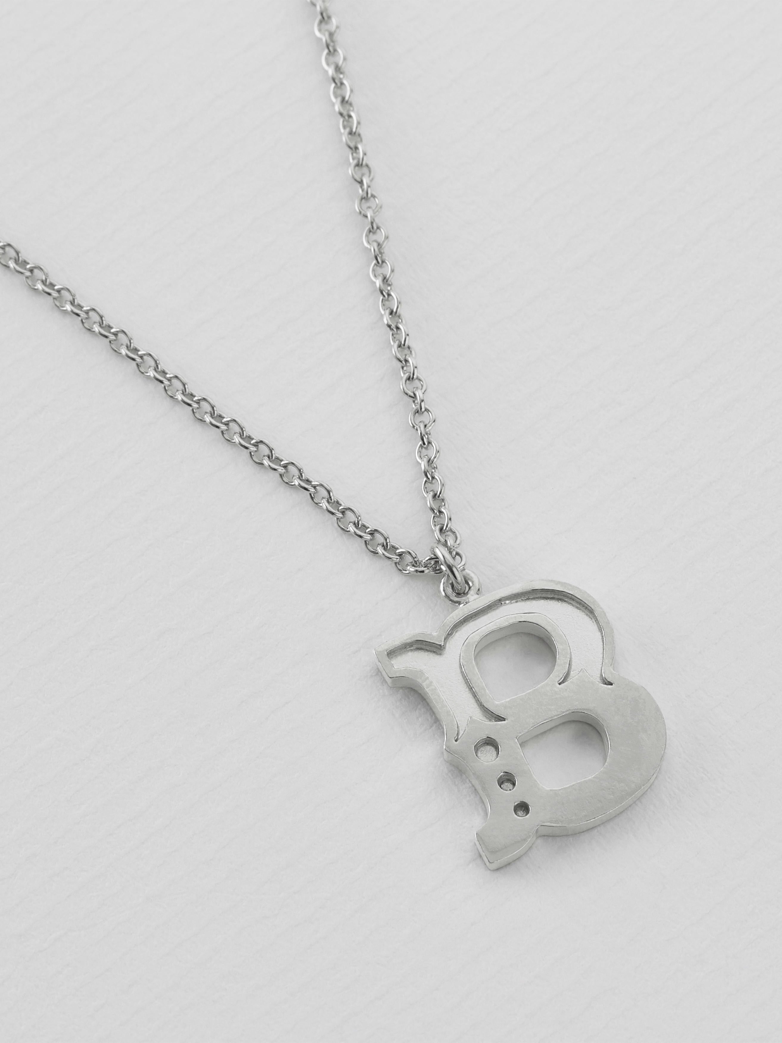 Just My Type Letter B Necklace - image 7 | silver