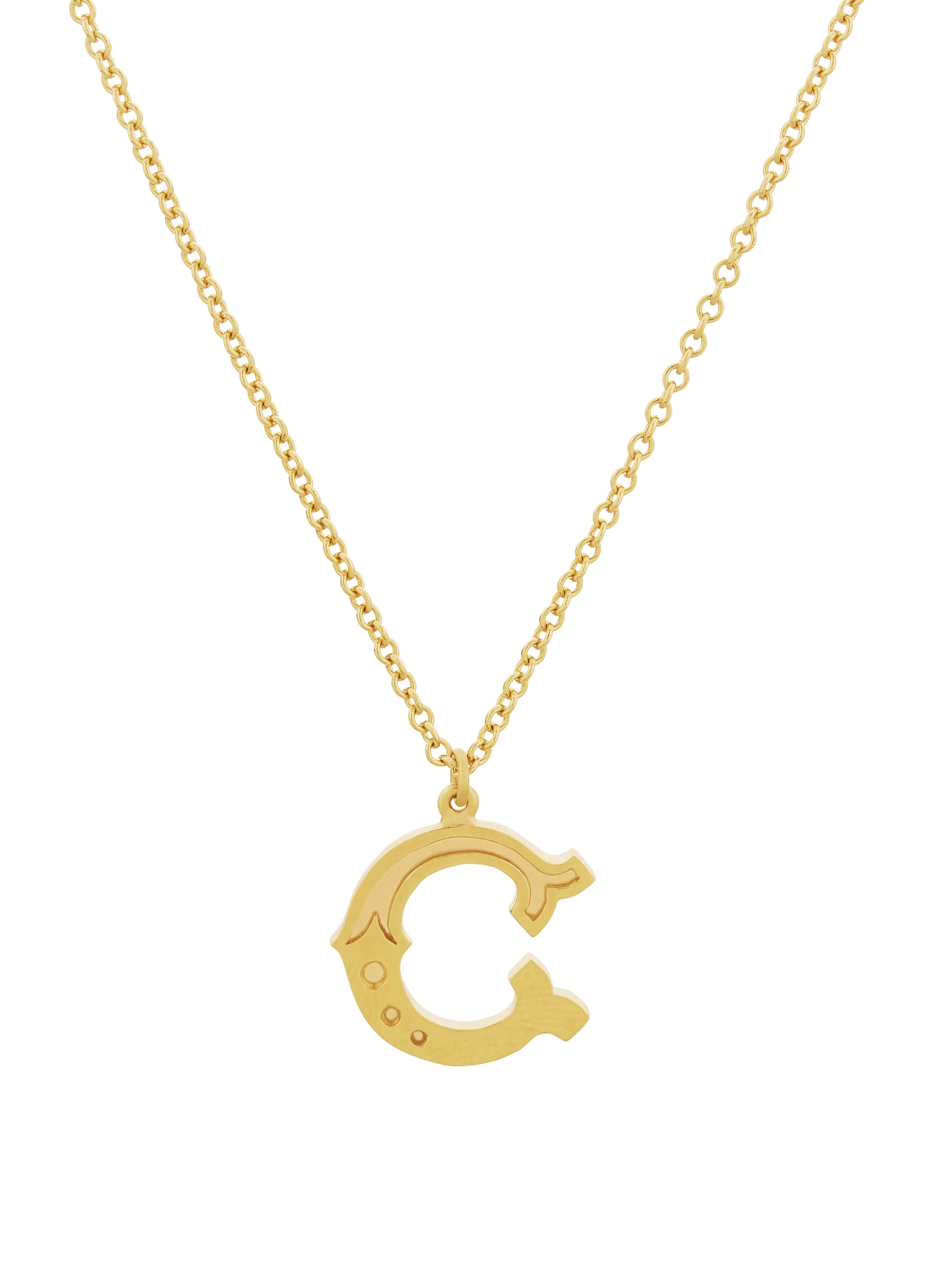 Just My Type Letter C Necklace - image 1 | gold plate