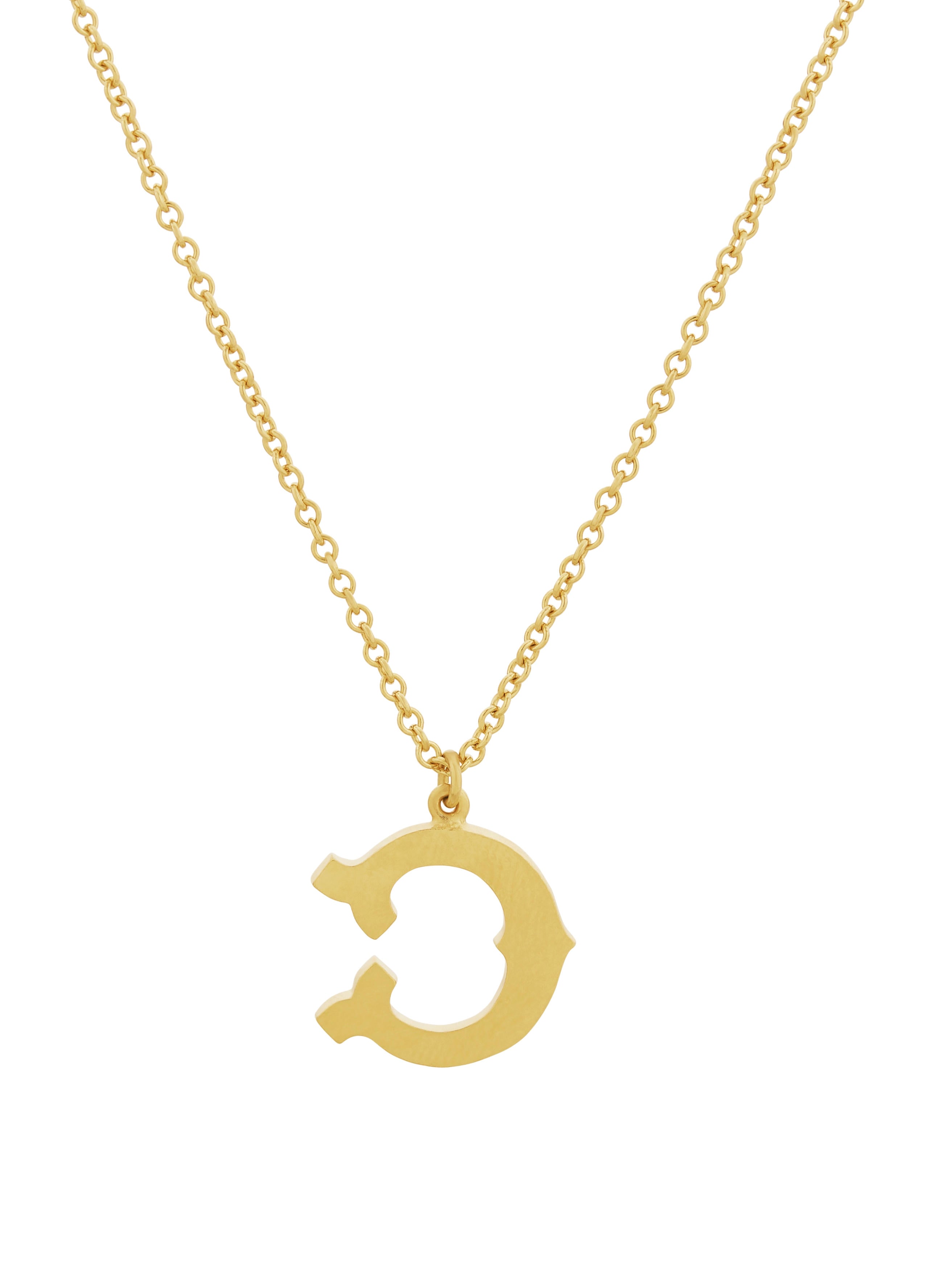 Just My Type Letter C Necklace - image 5 | gold plate