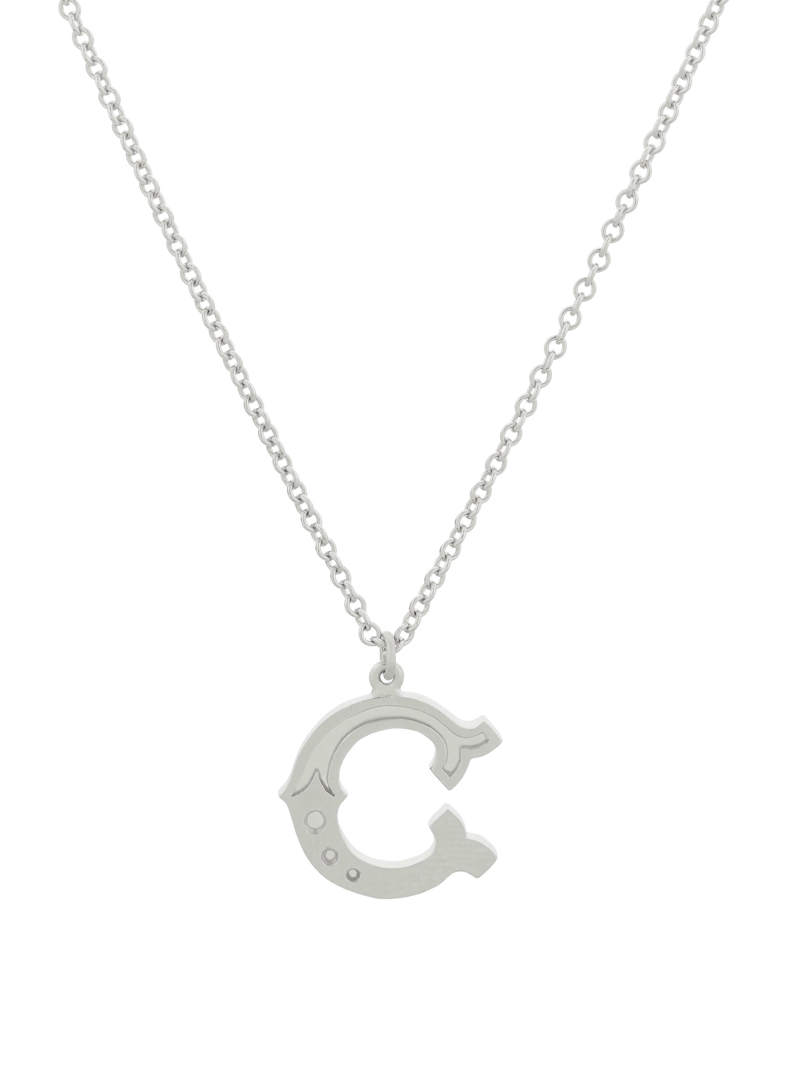 Just My Type Letter C Necklace - image 6 | silver
