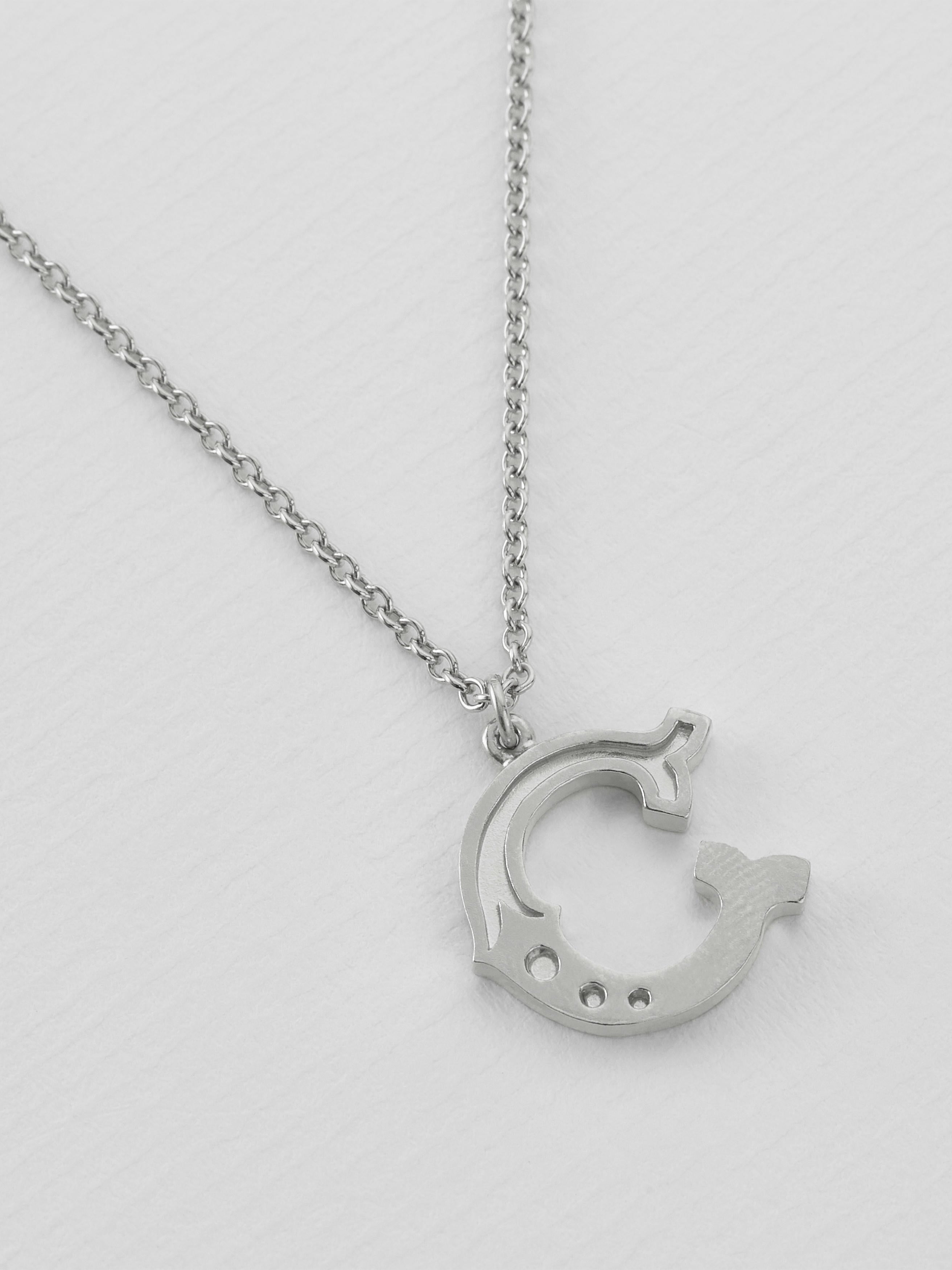 Just My Type Letter C Necklace - image 7 | silver