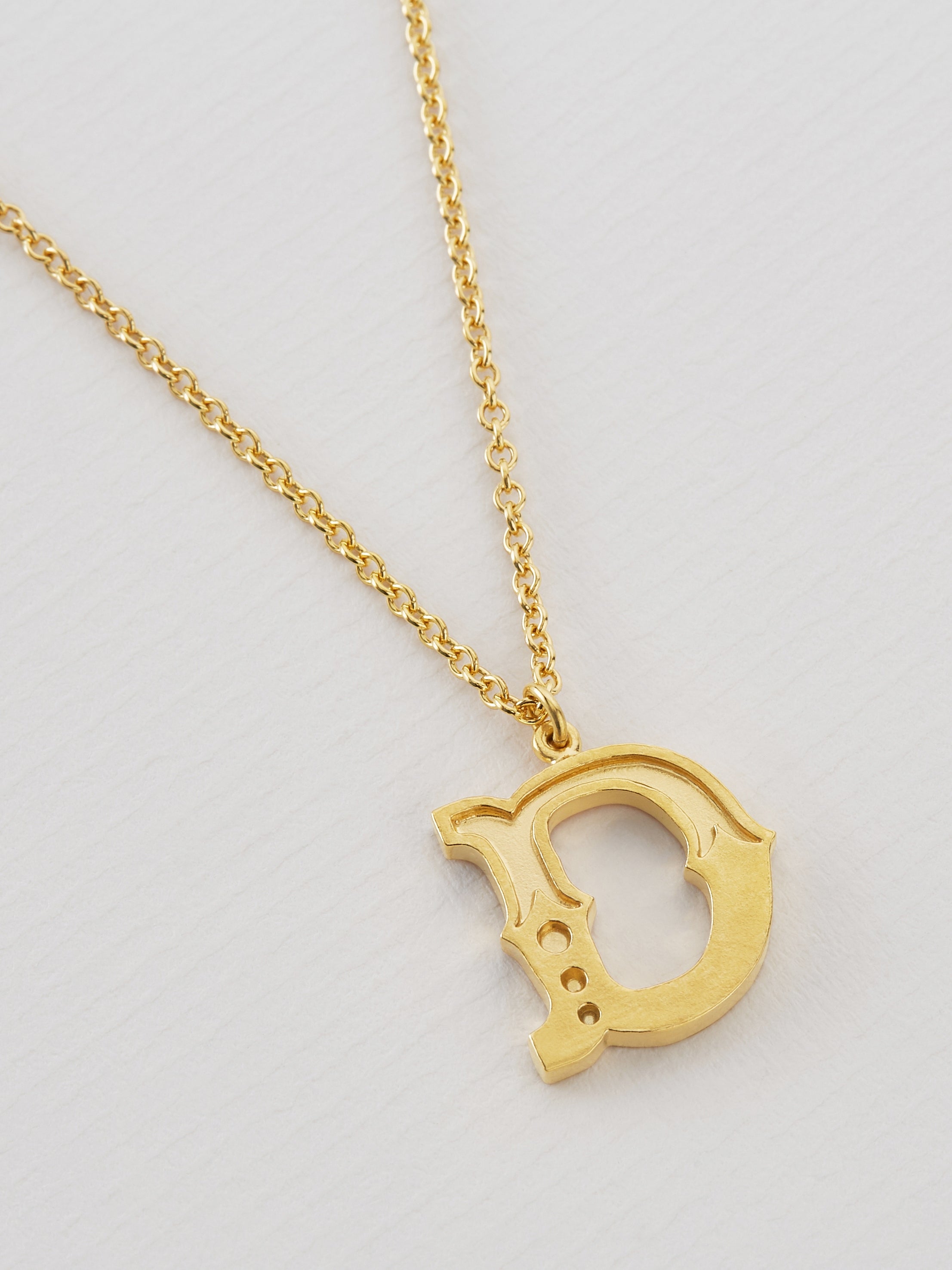 Just My Type Letter D Necklace - image 4 | gold plate