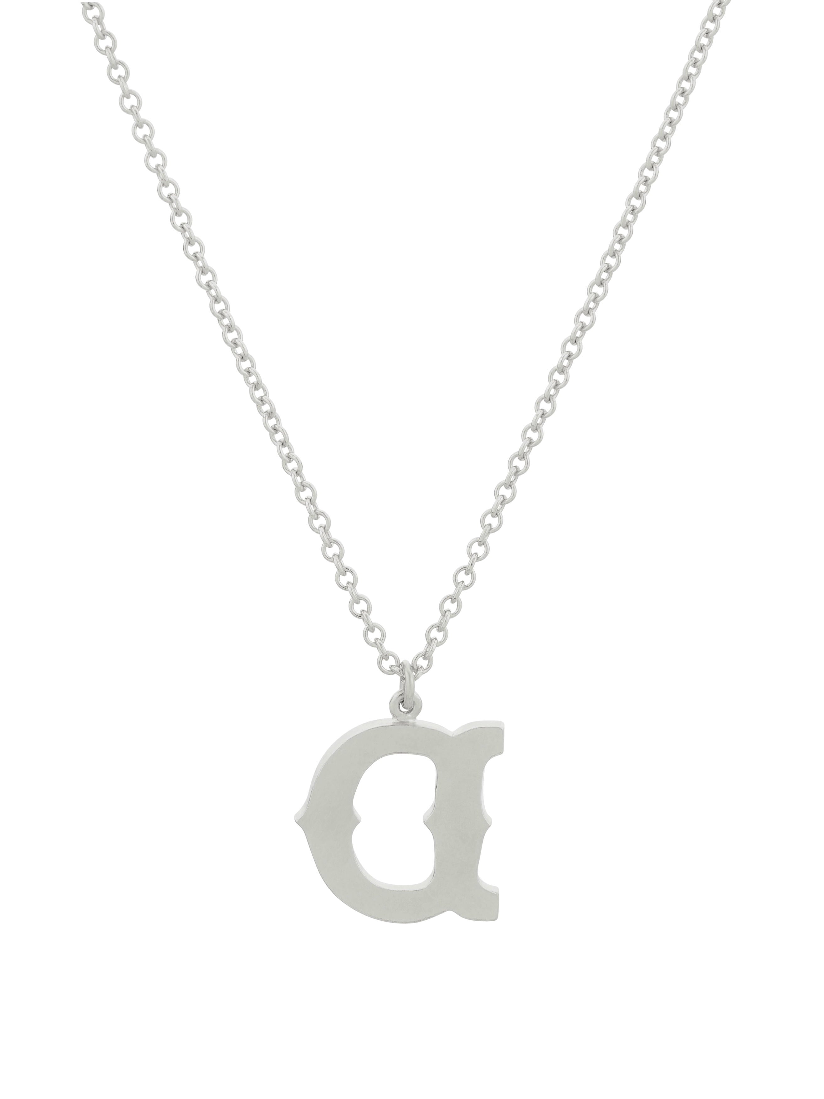 Just My Type Letter D Necklace - image 8 | silver