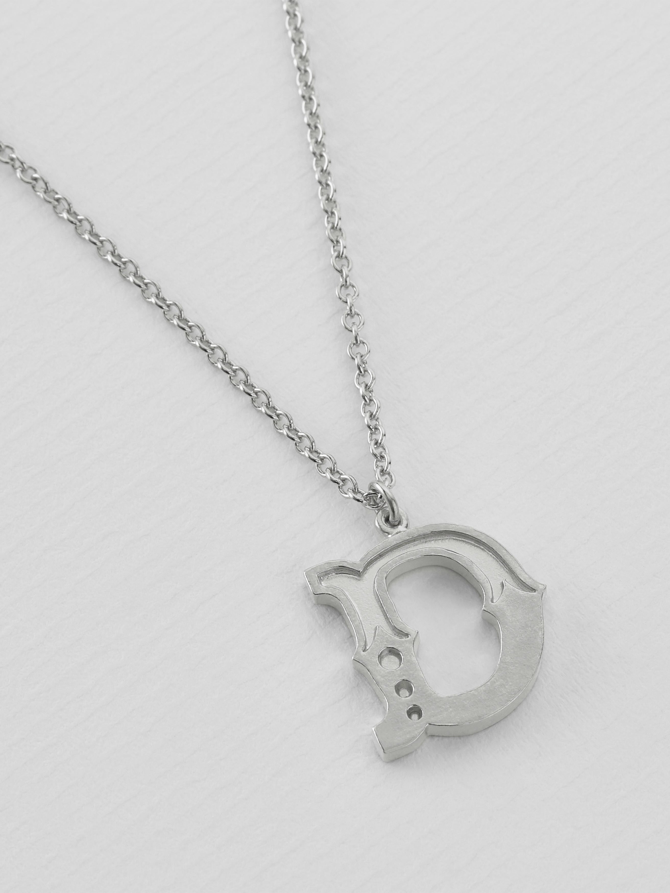 Just My Type Letter D Necklace - image 7 | silver