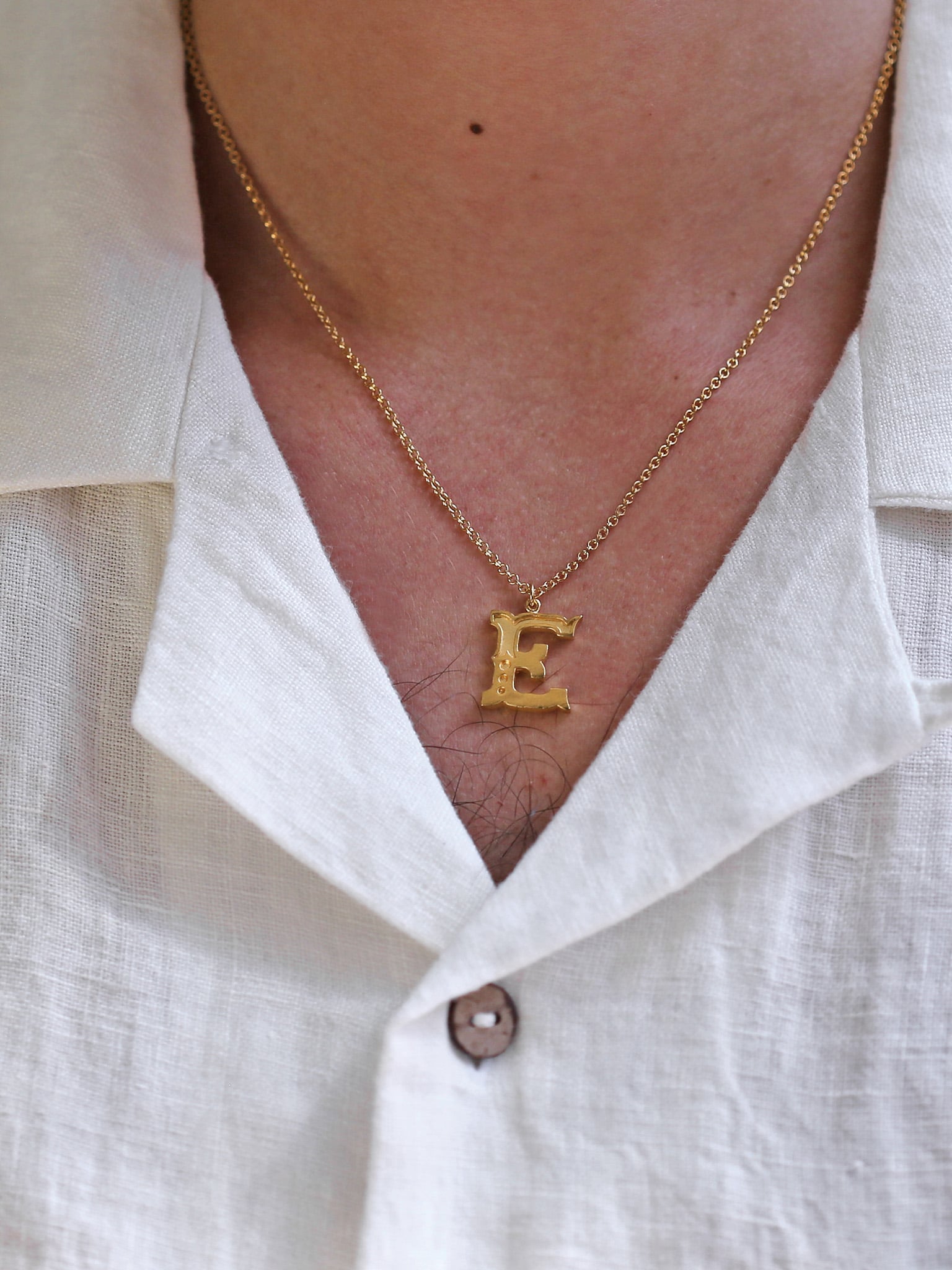 Just My Type Letter E Necklace - image 3