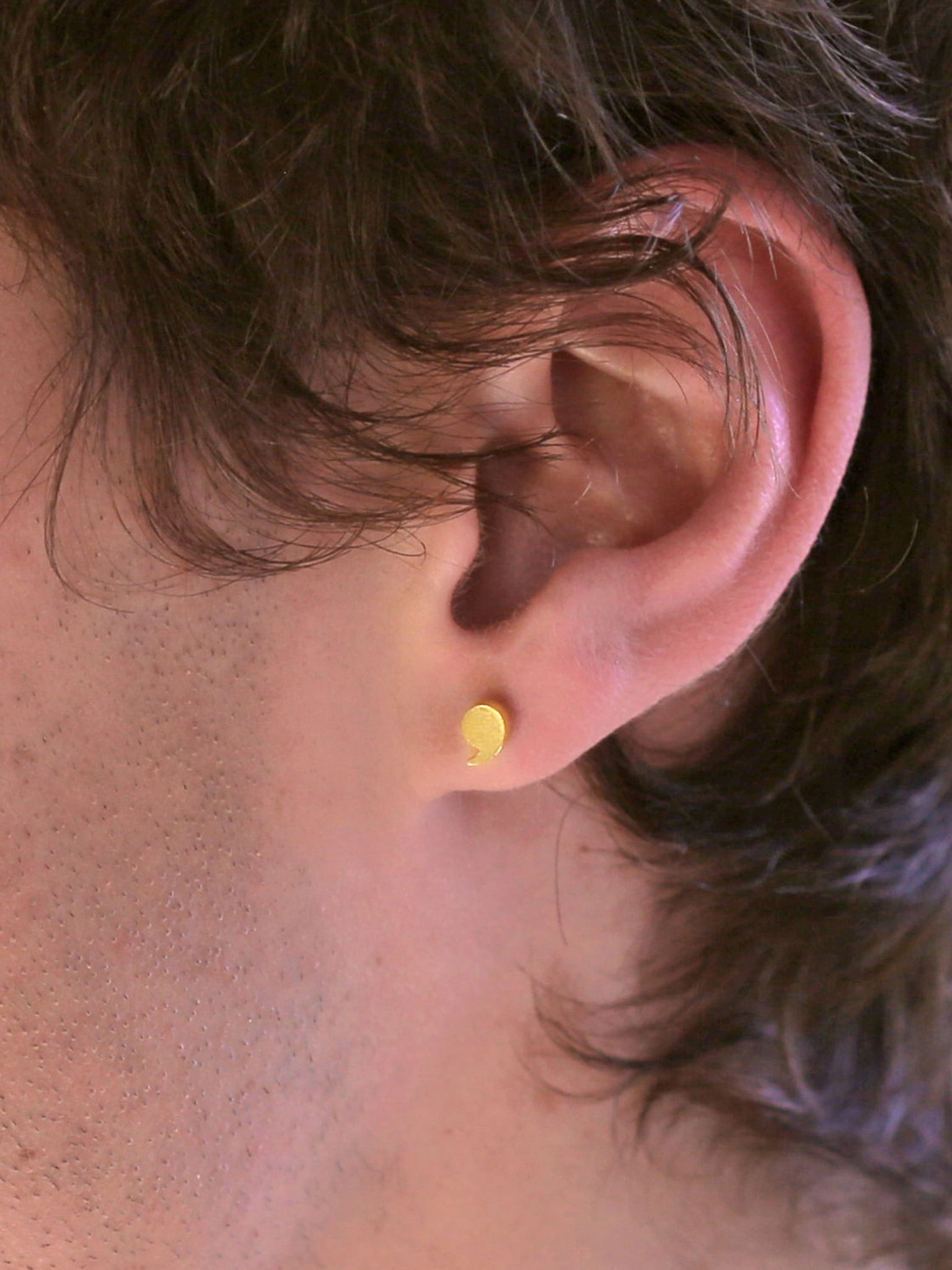 Just My Type Quotation Mark Stud Earrings - image 3