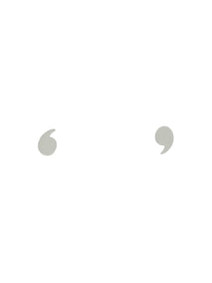 Just My Type Quotation Mark Stud Earrings