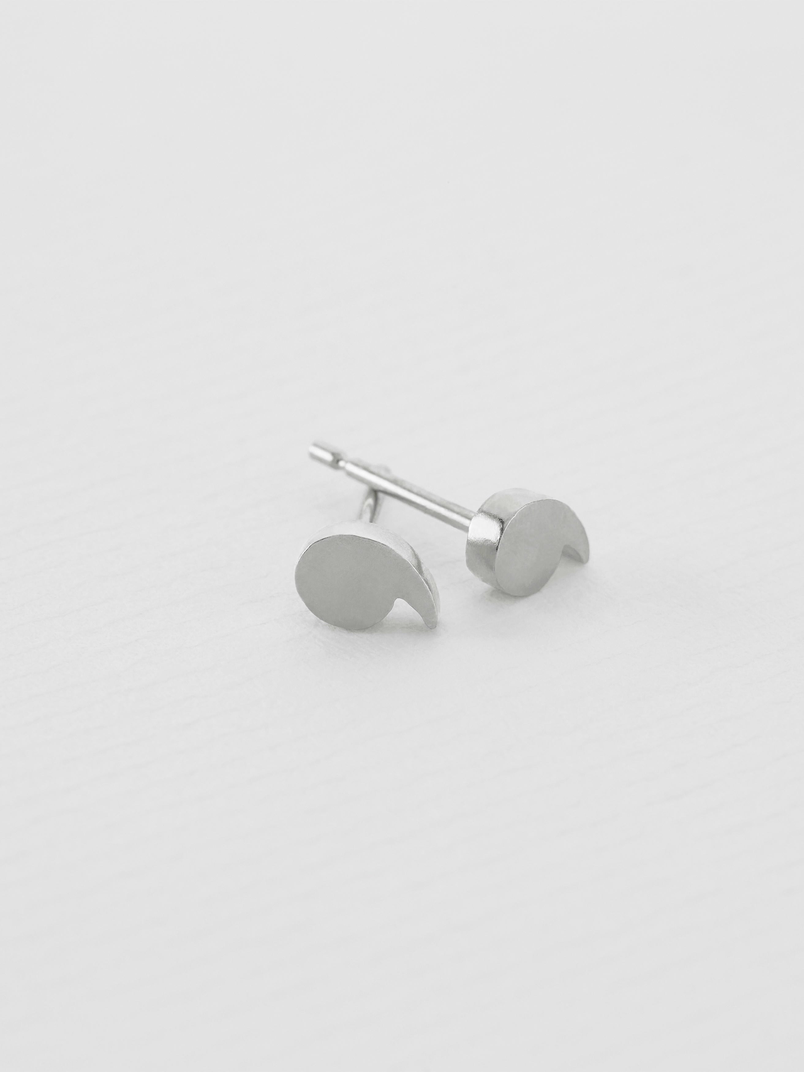 Just My Type Quotation Mark Stud Earrings - image 7 | silver